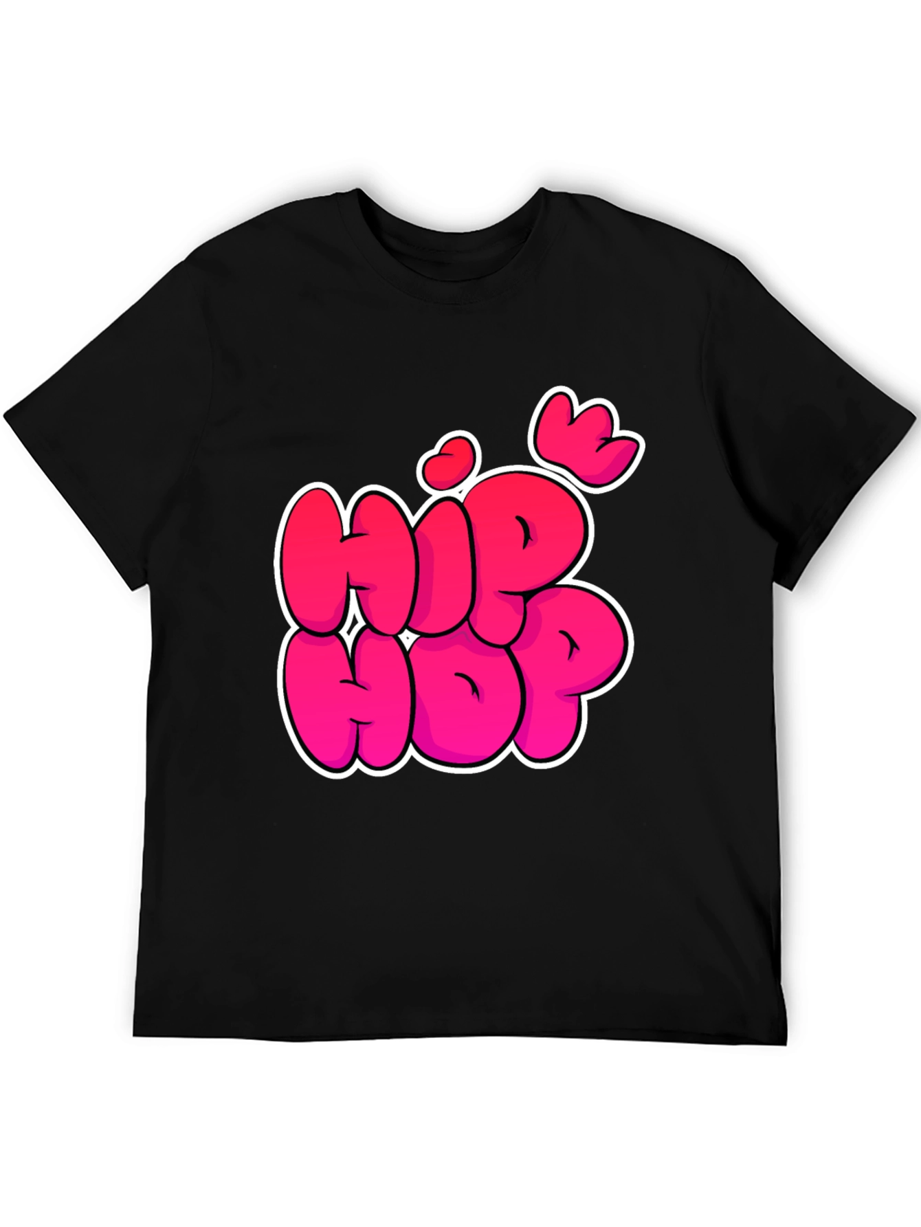Hip Hop Graphic Black T-Shirt