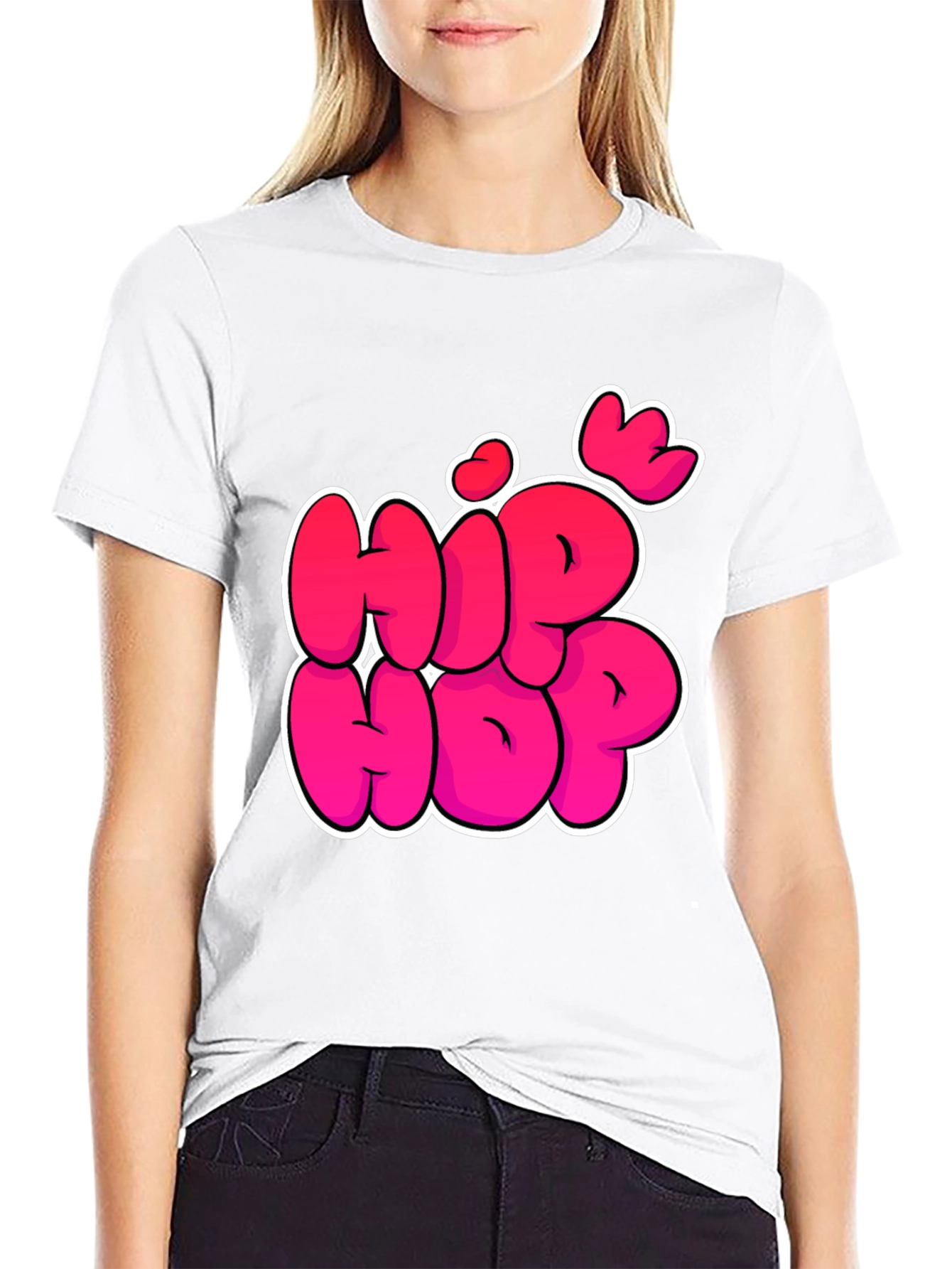 Hip Hop Graphic Black T-Shirt
