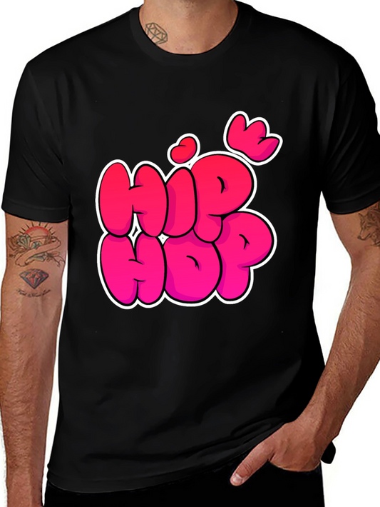 Hip Hop Graphic Black T-Shirt