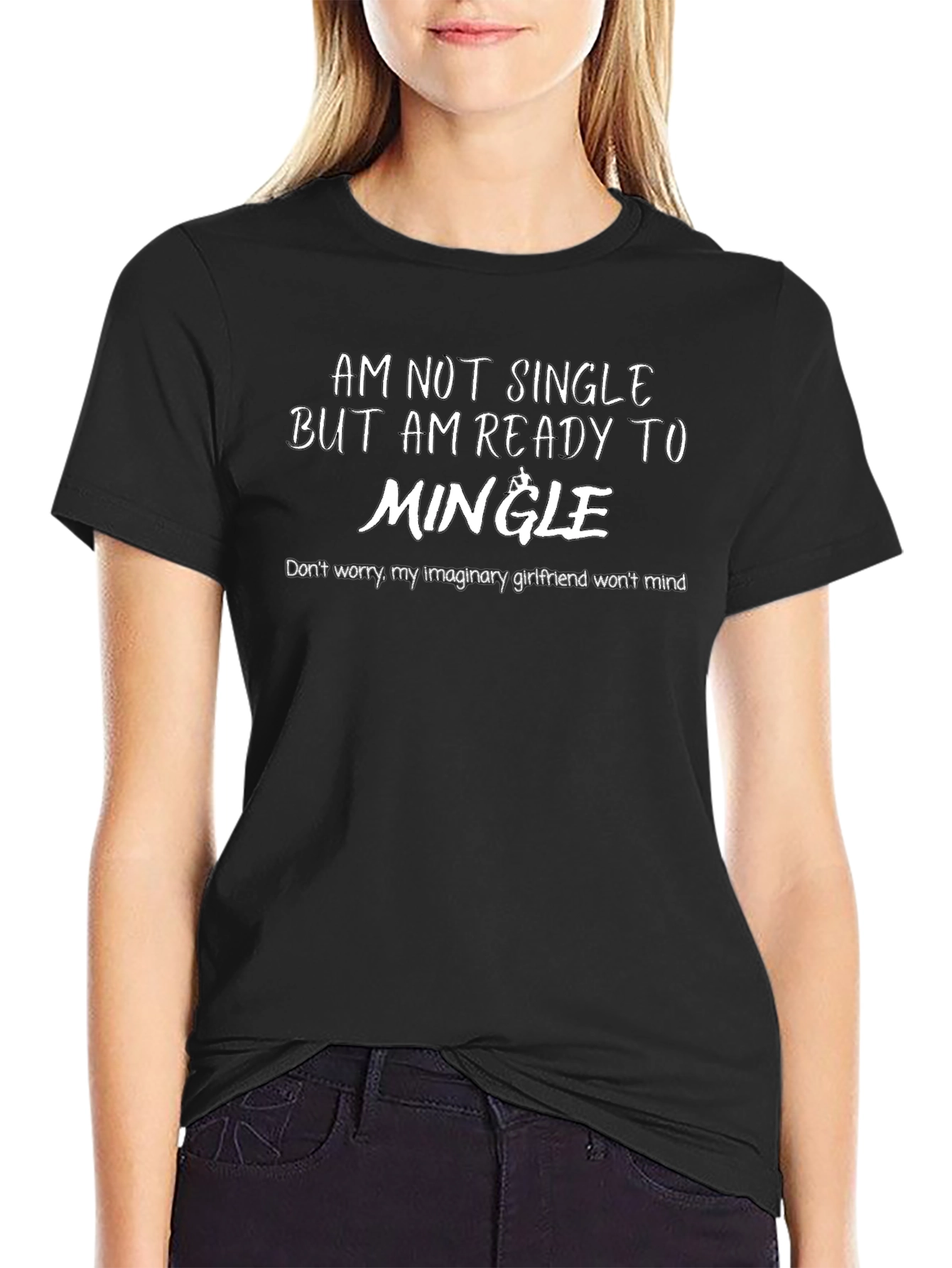 Humorous Ready to Mingle Graphic Tee