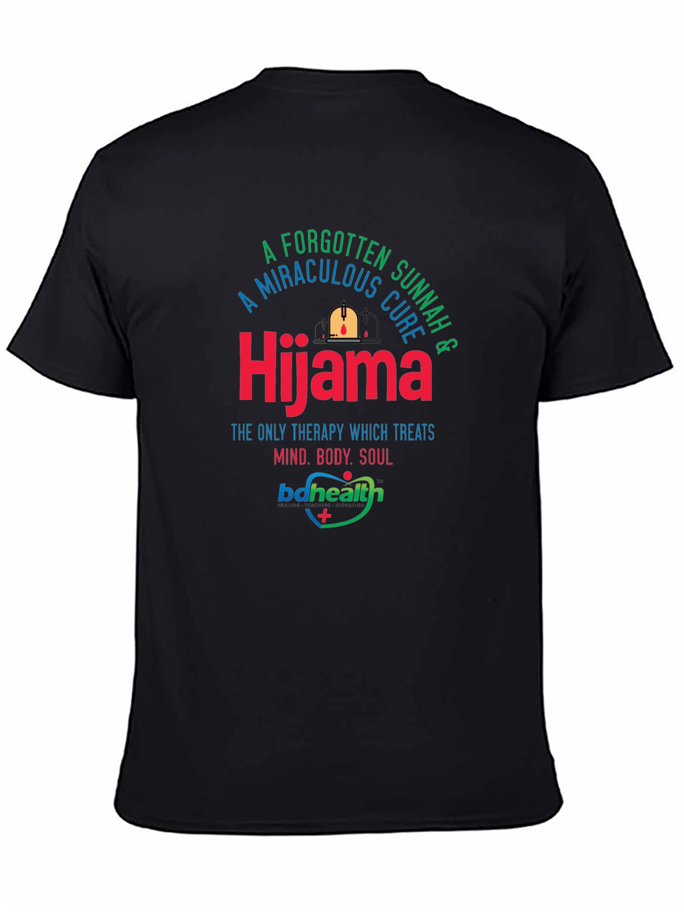 Hijama Therapy Black T-Shirt