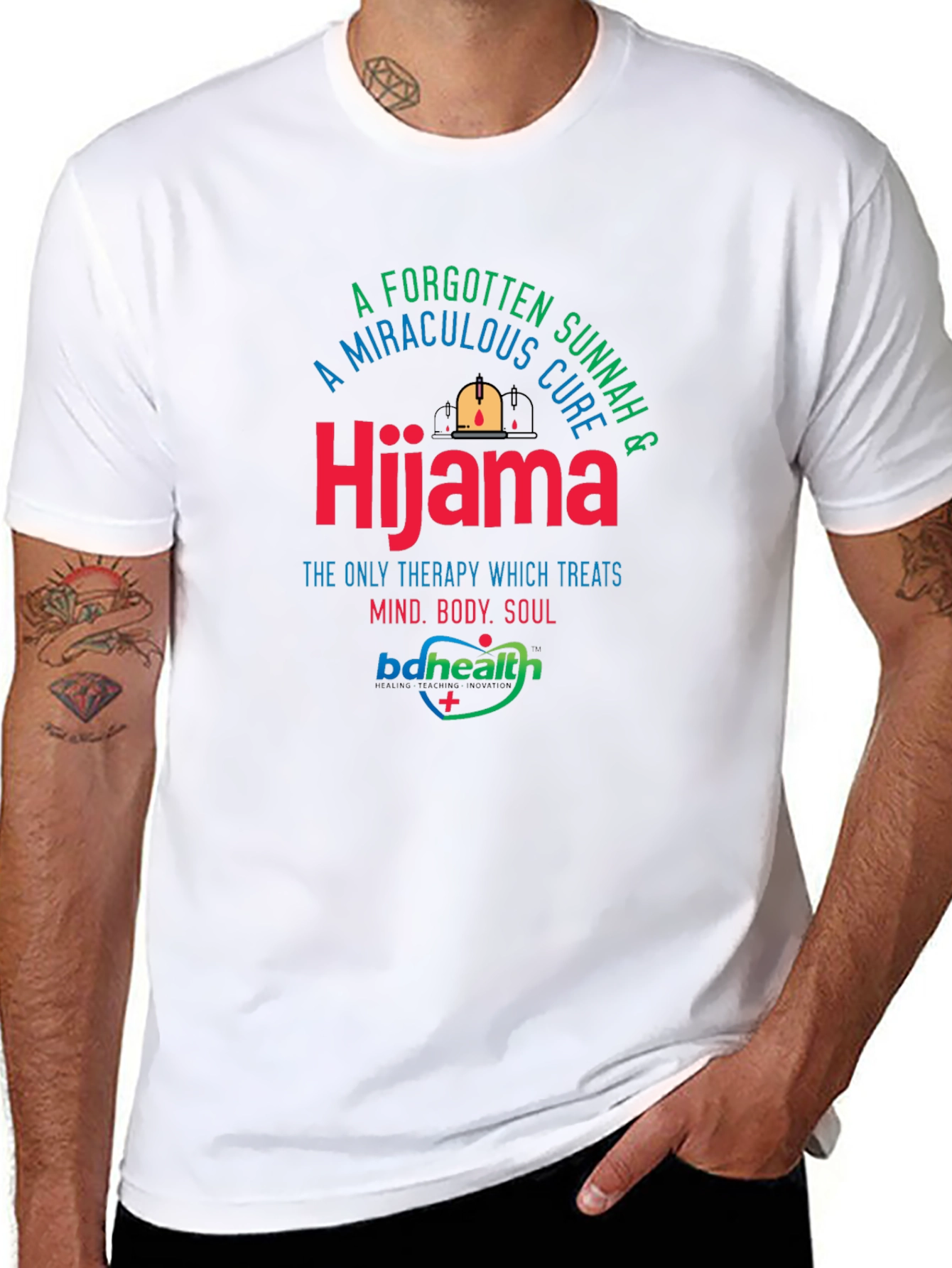 Hijama Therapy Black T-Shirt