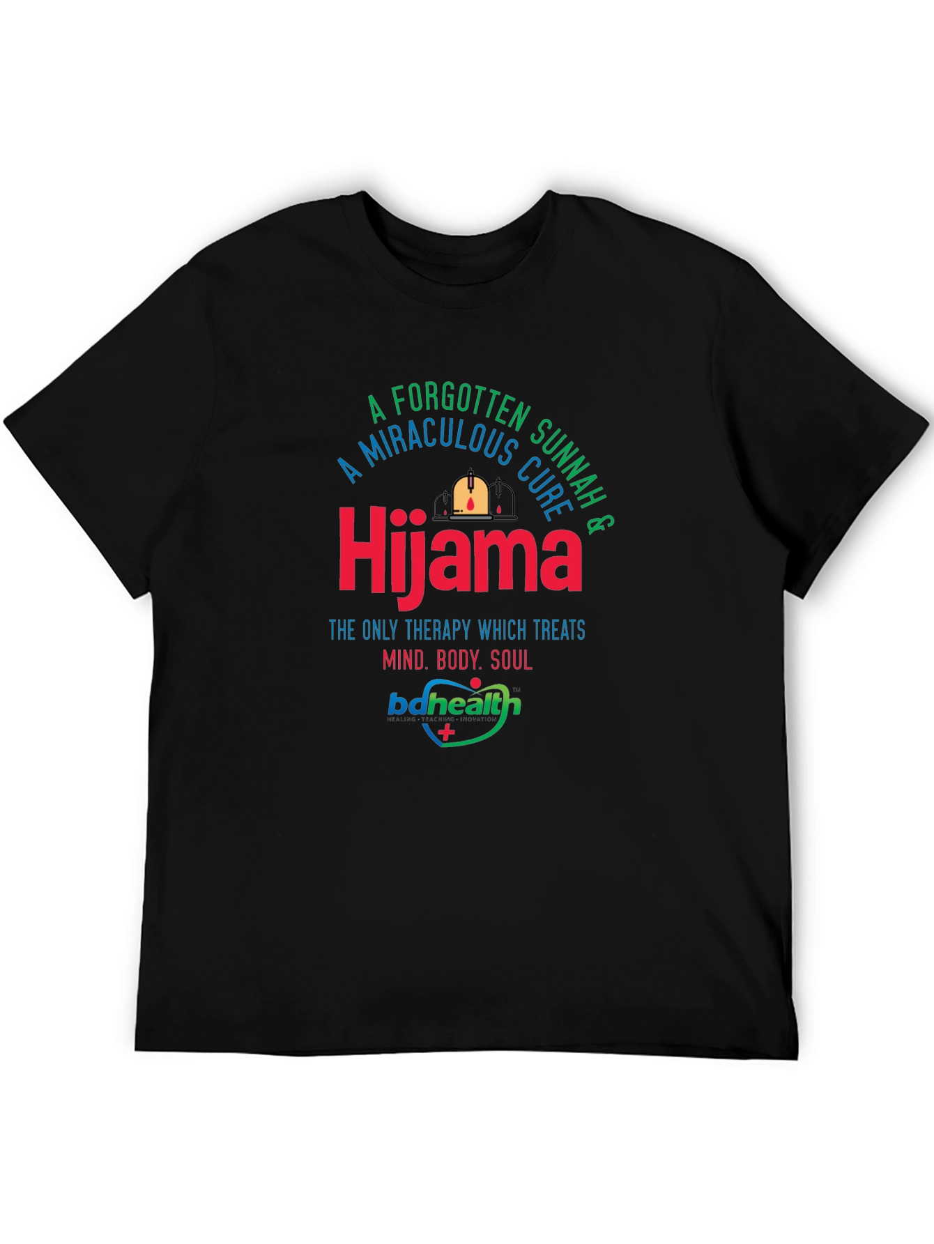 Hijama Therapy Black T-Shirt