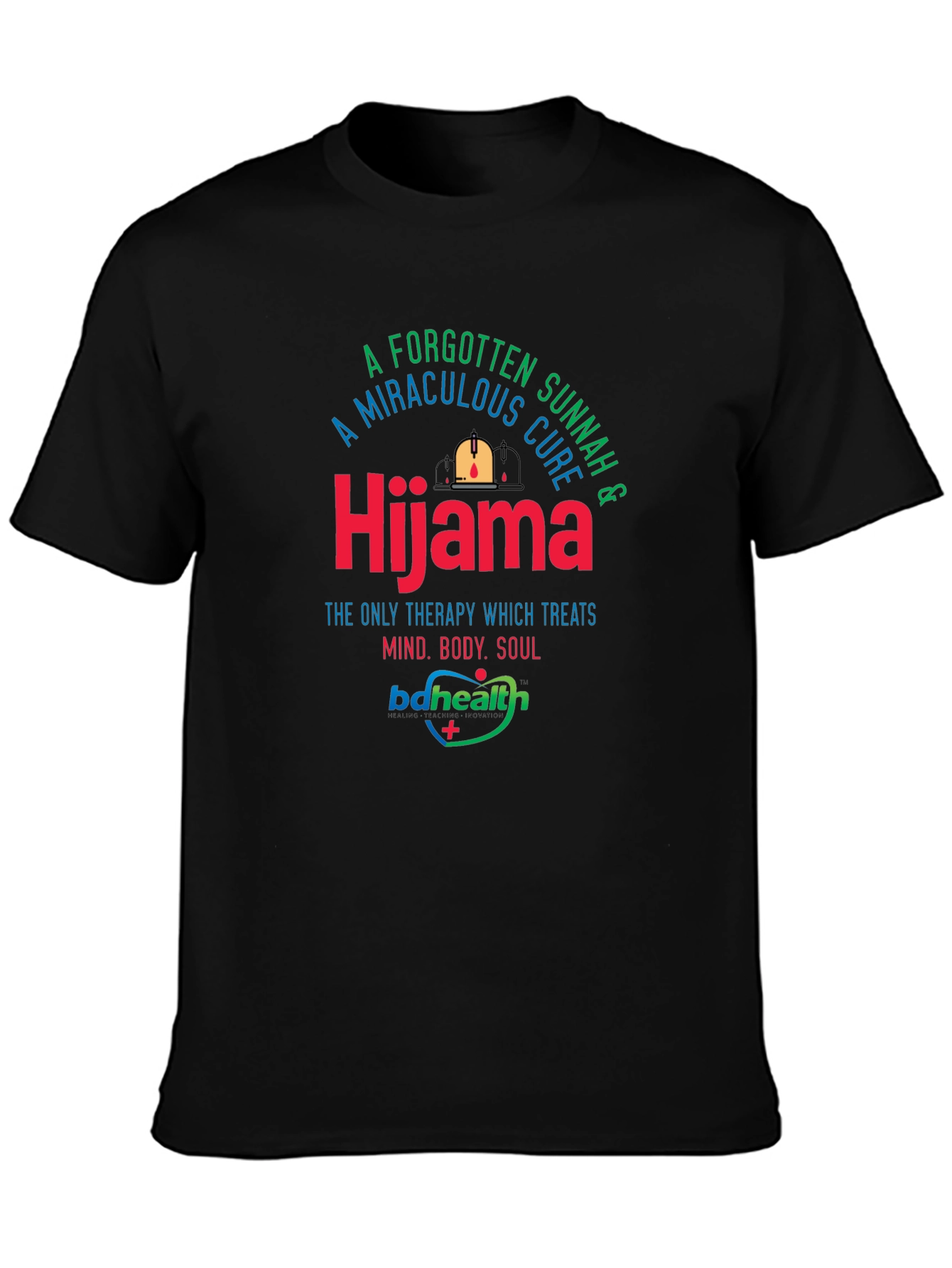 Hijama Therapy Black T-Shirt