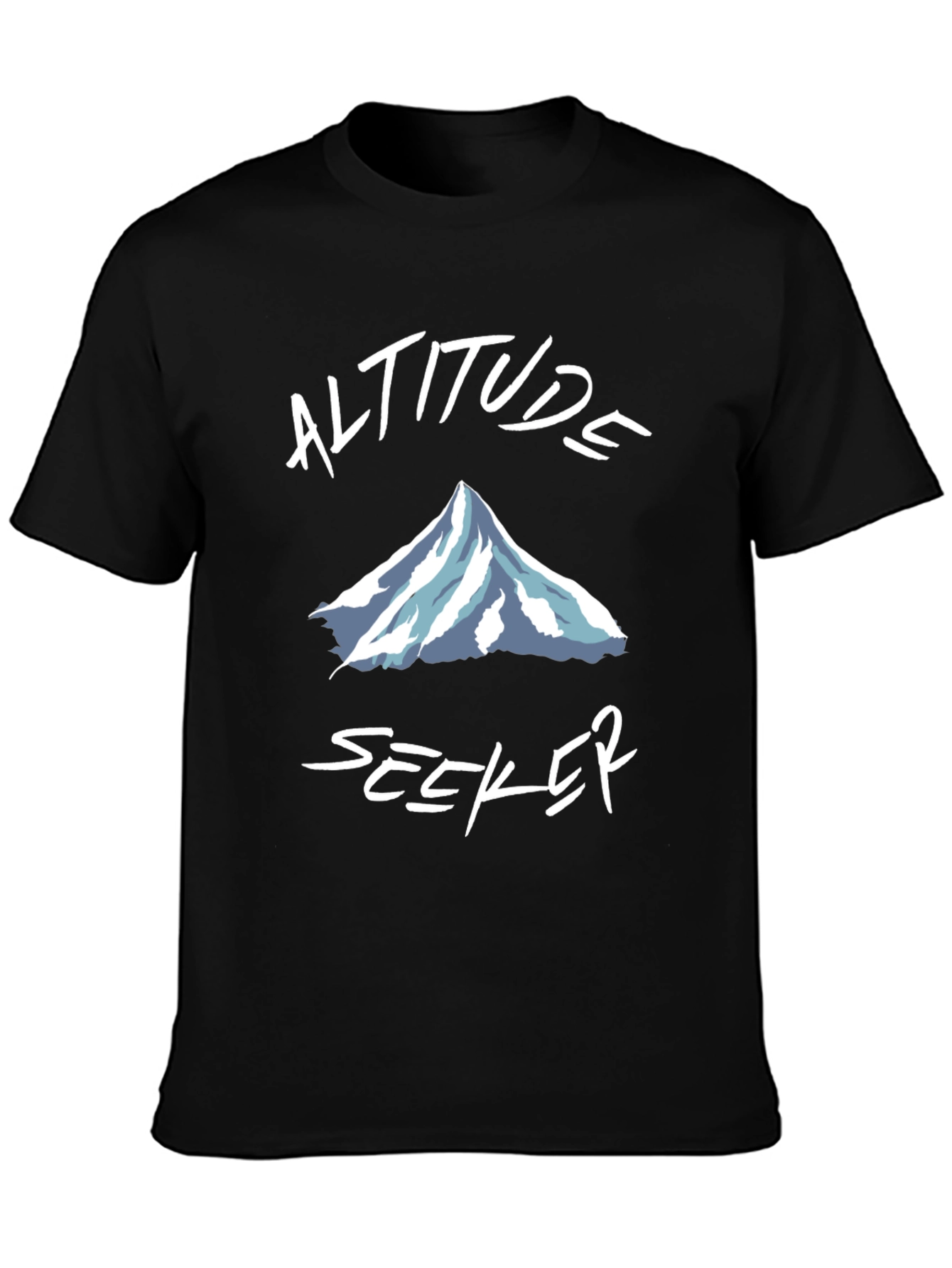Altitude Seeker Black Graphic T-Shirt