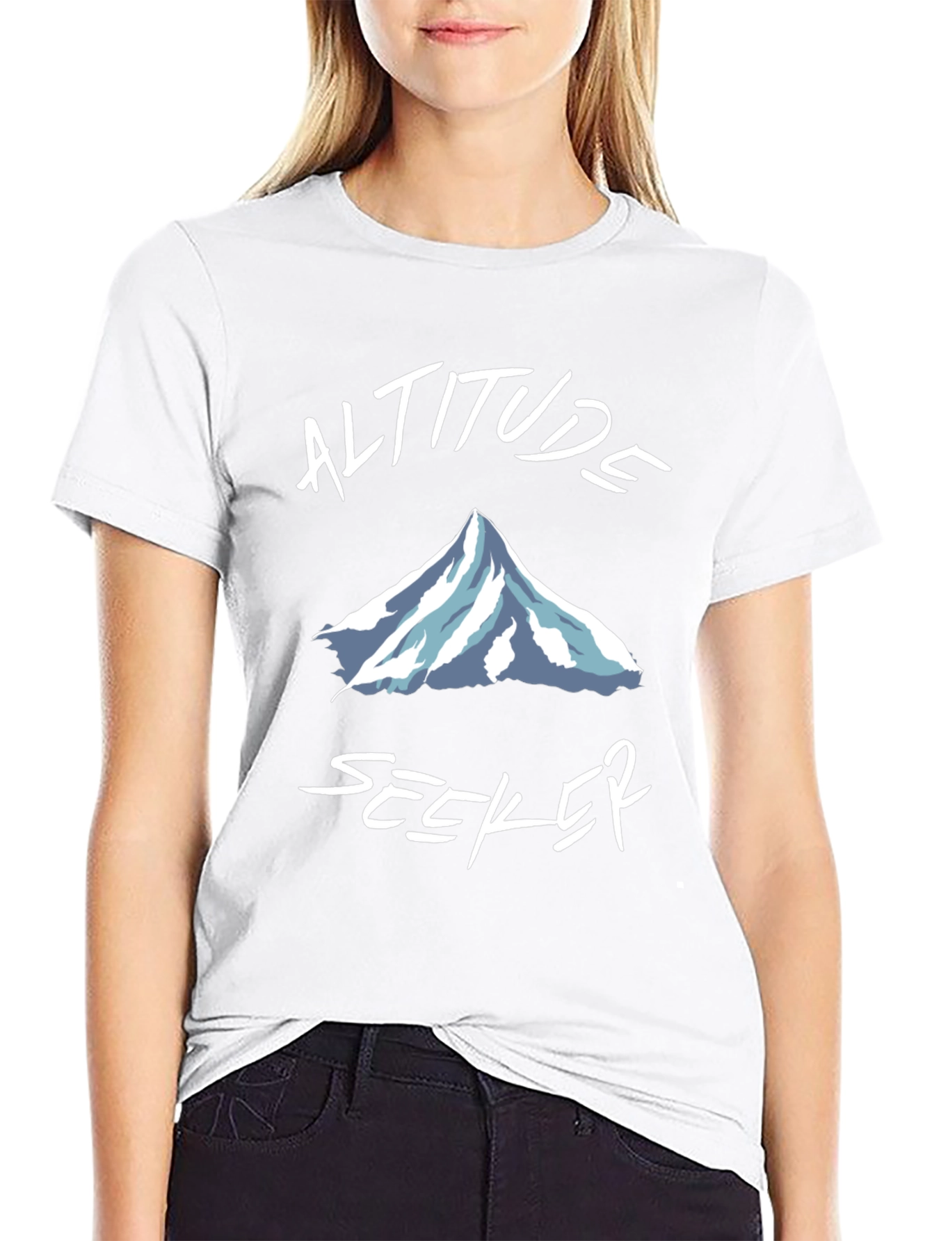 Altitude Seeker Black Graphic T-Shirt