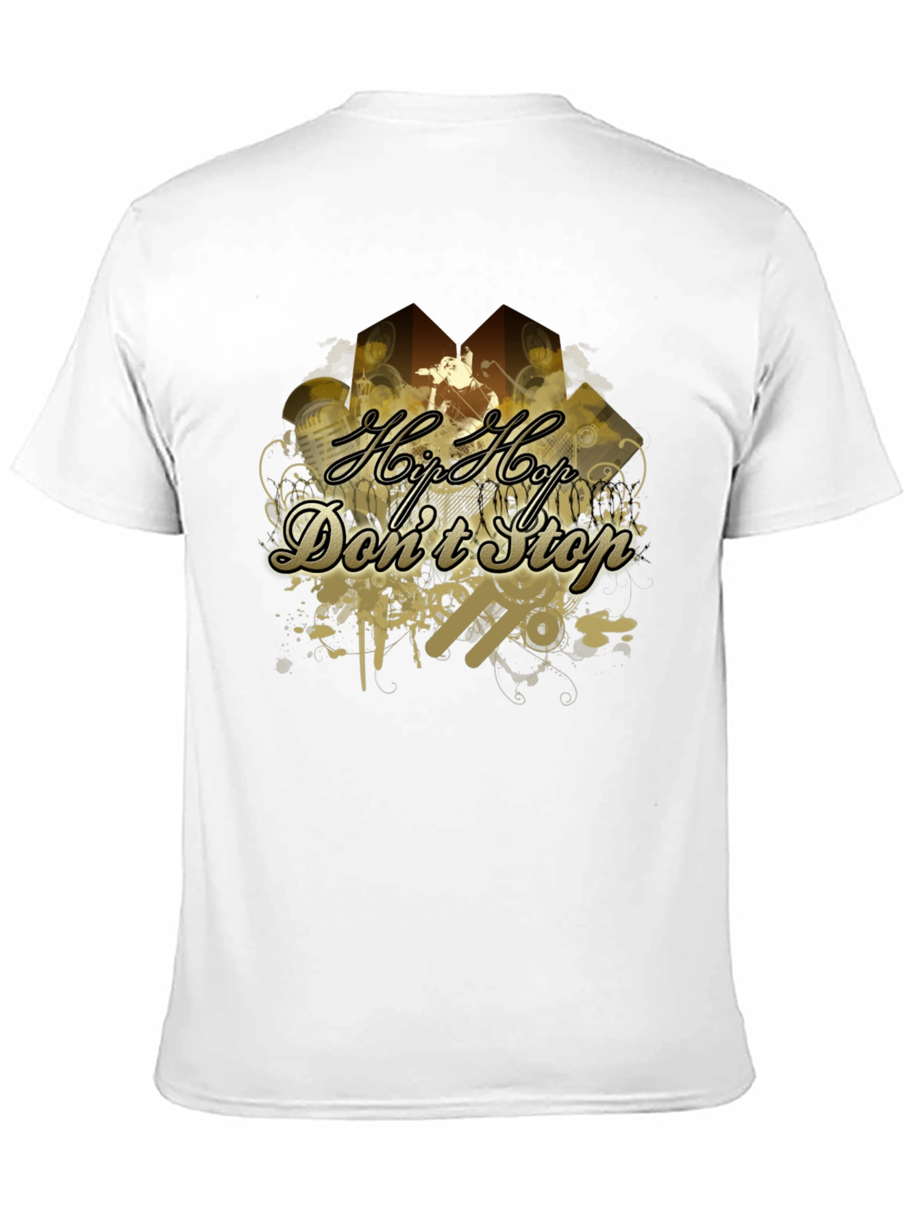 Hip Hop Dont Stop Black T-Shirt