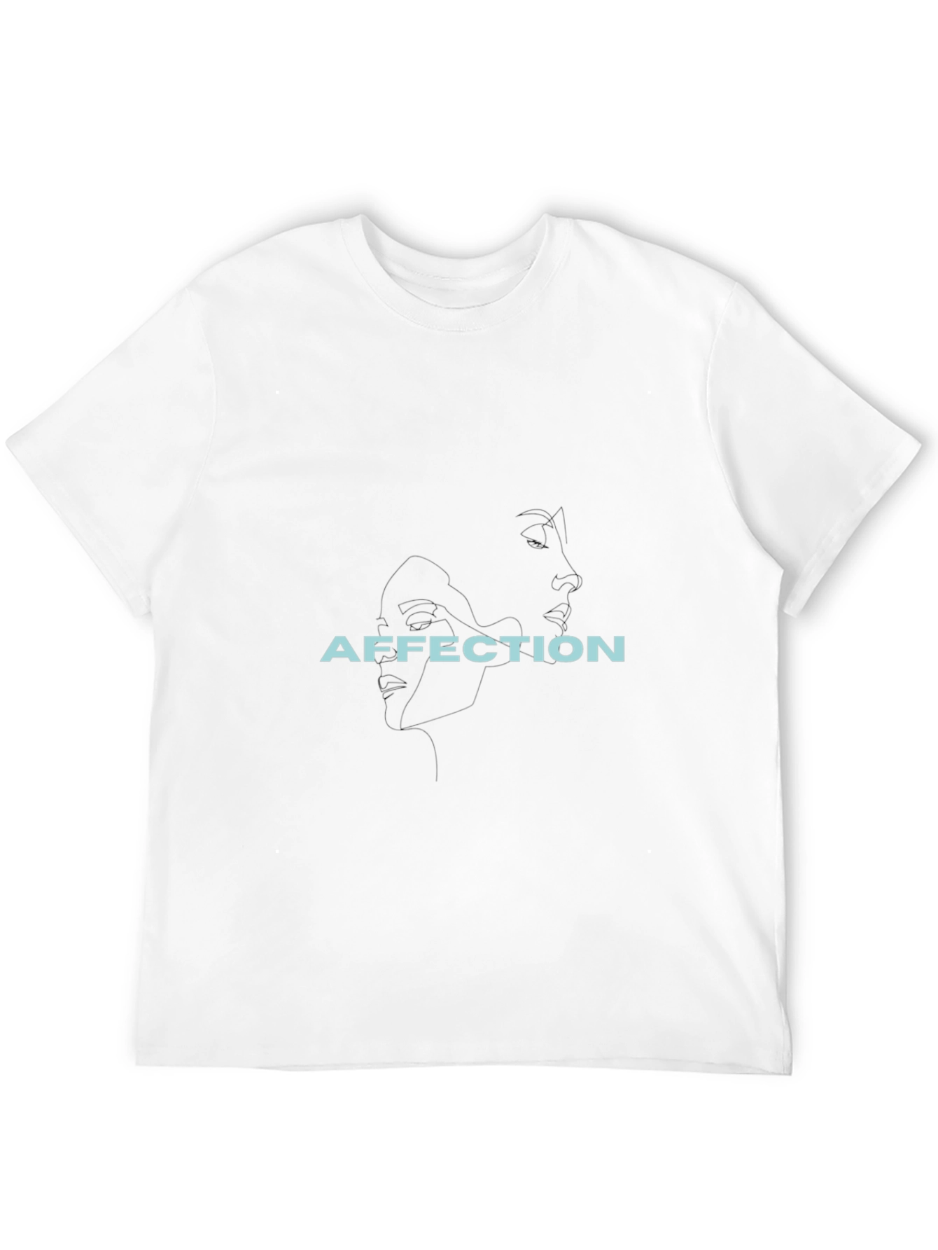 Affection Graphic Tee - Black Casual T-Shirt