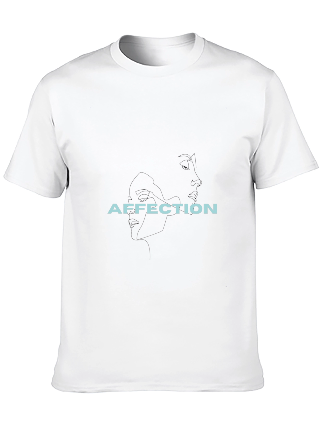 Affection Graphic Tee - Black Casual T-Shirt