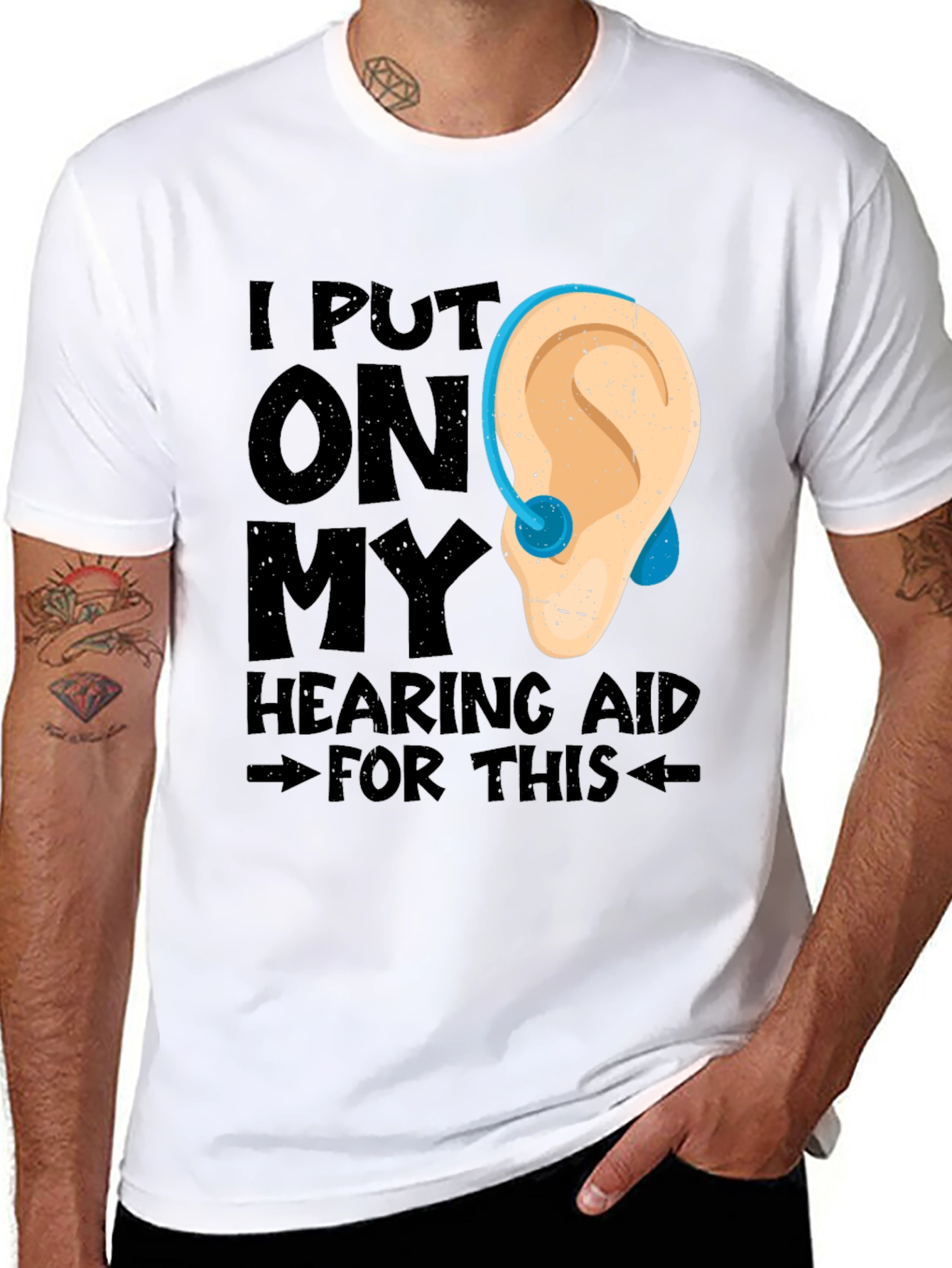 Hearing Aid T-Shirt - Funny Hearing Loss Tee