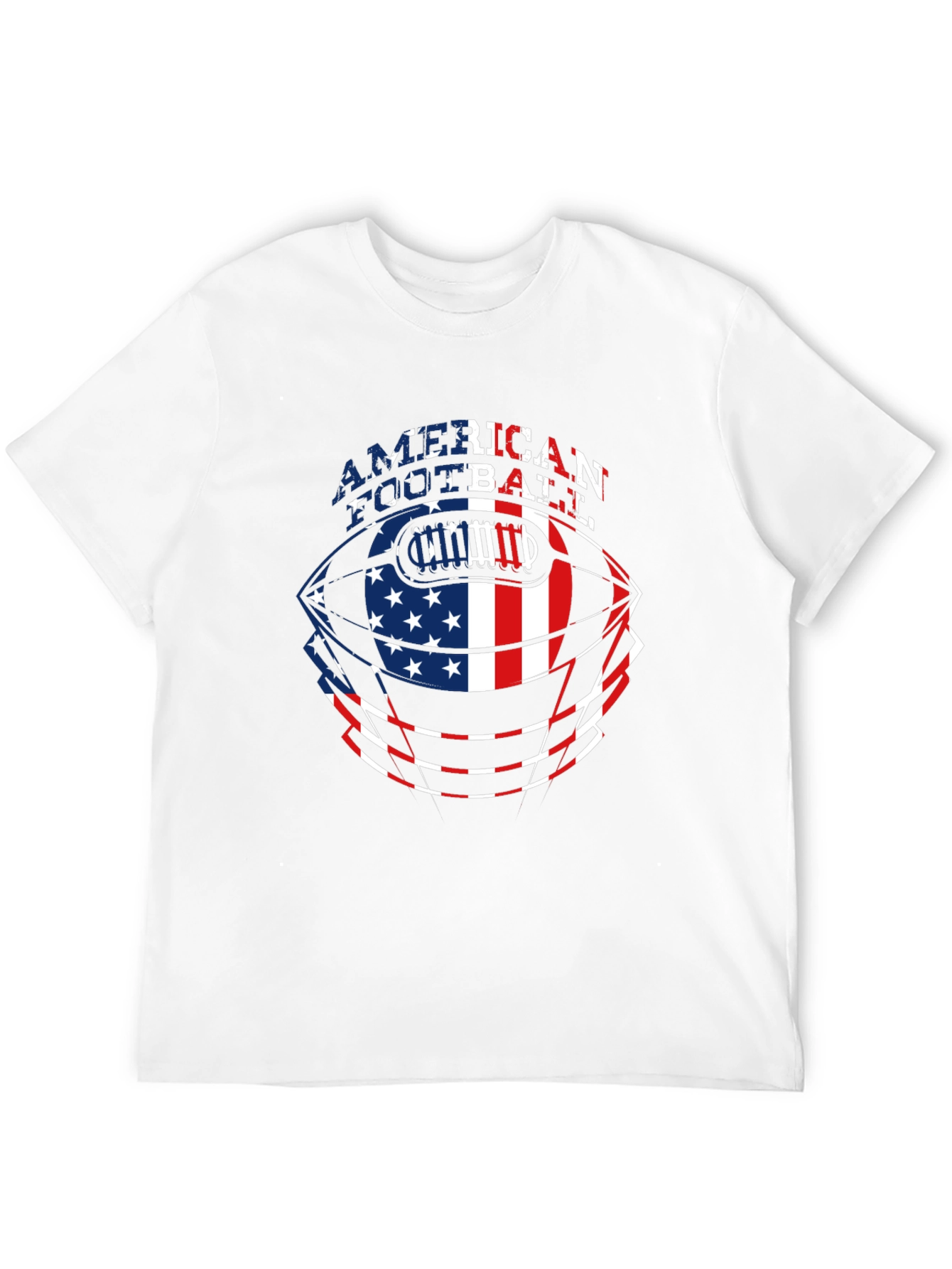 American Football USA Flag T-Shirt