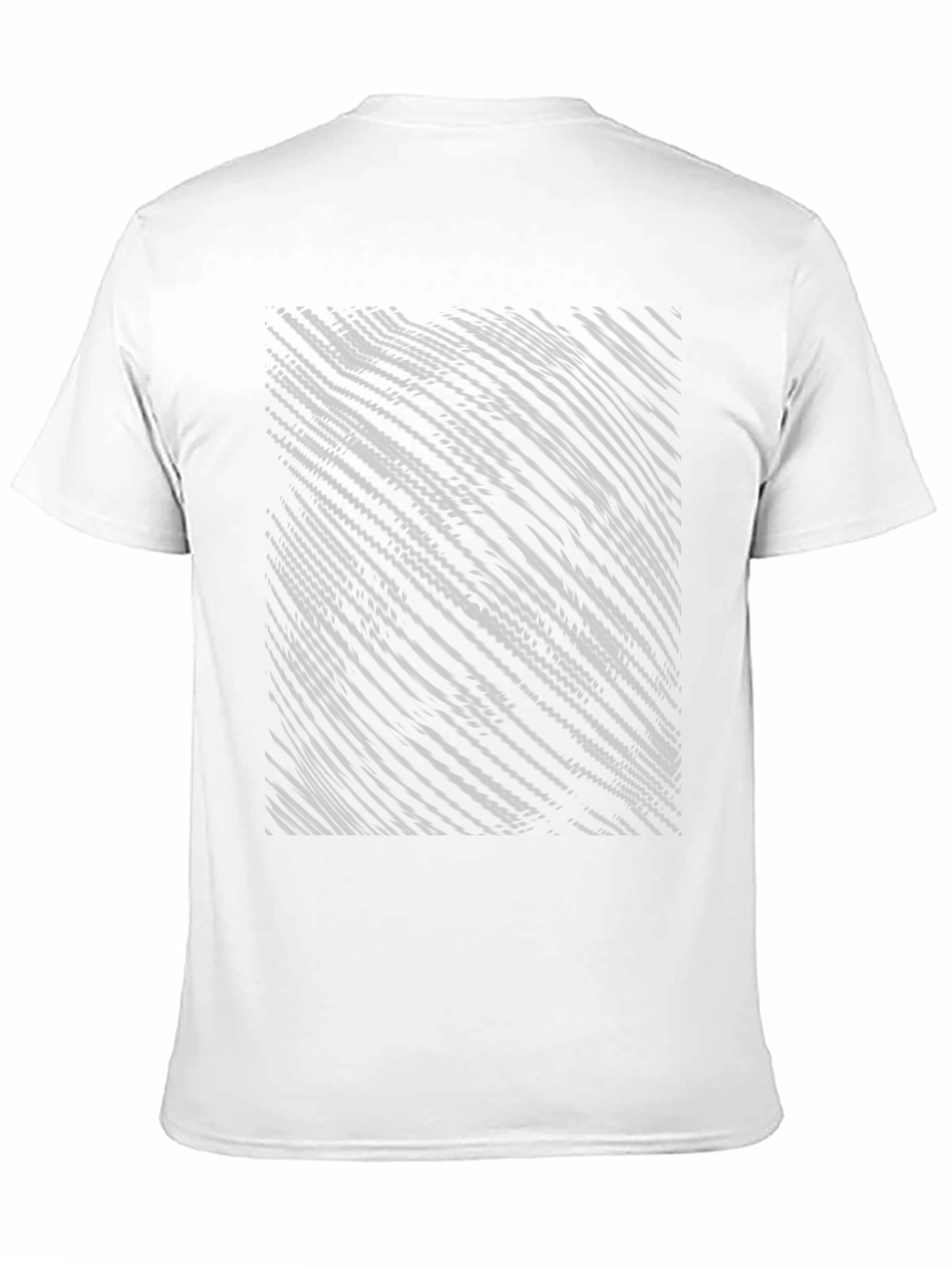 Abstract Wave Pattern Black T-Shirt