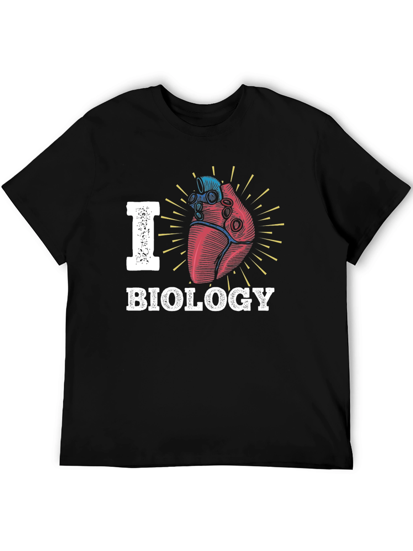 I Heart Biology Graphic Tee - Science Lover Shirt