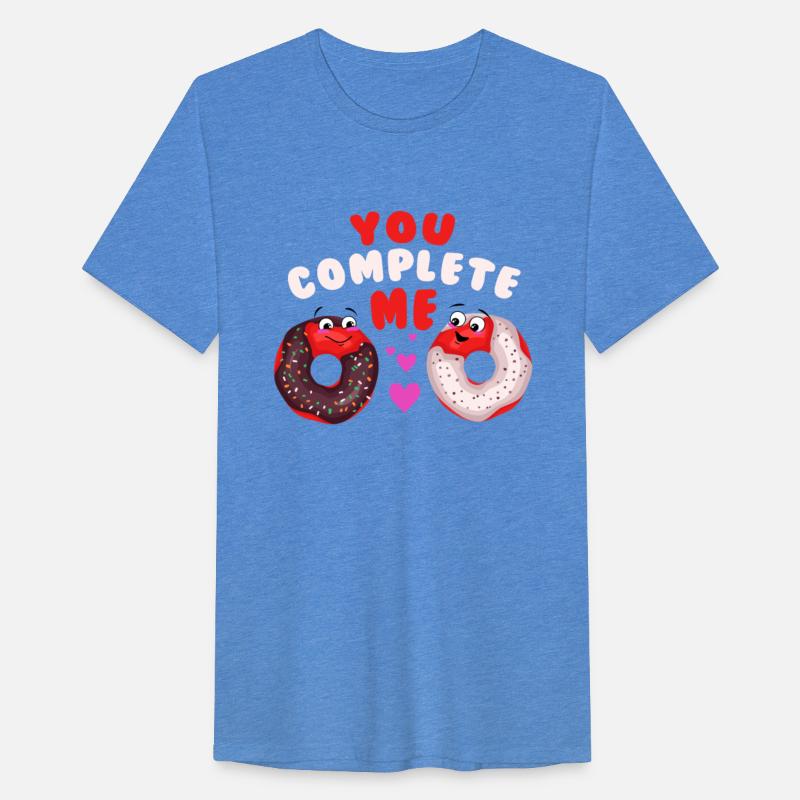 You complete me! Love donut couple Valentine's Day