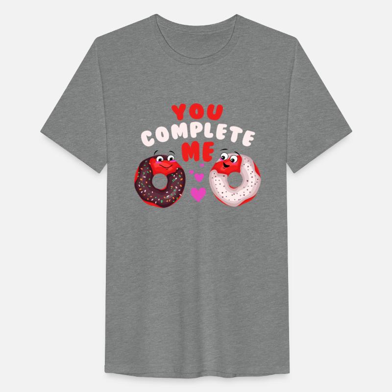 You complete me! Love donut couple Valentine's Day