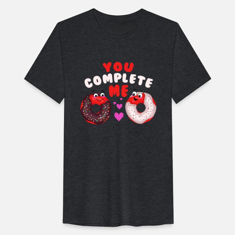 You complete me! Love donut couple Valentine's Day