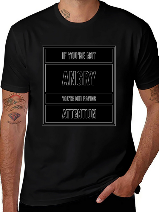 Angry Attention Tee - Bold Statement Graphic T-Shirt