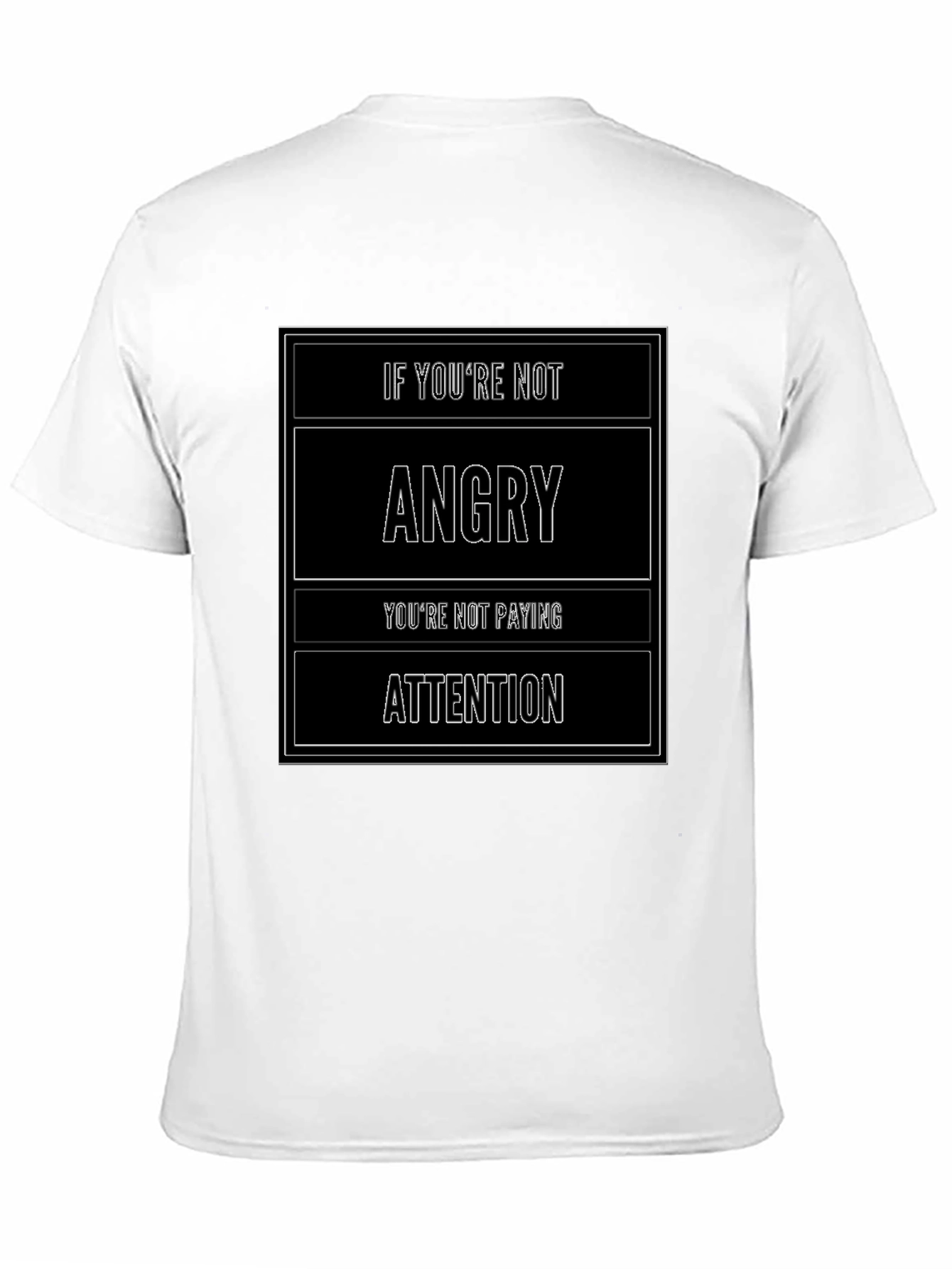 Angry Attention Tee - Bold Statement Graphic T-Shirt