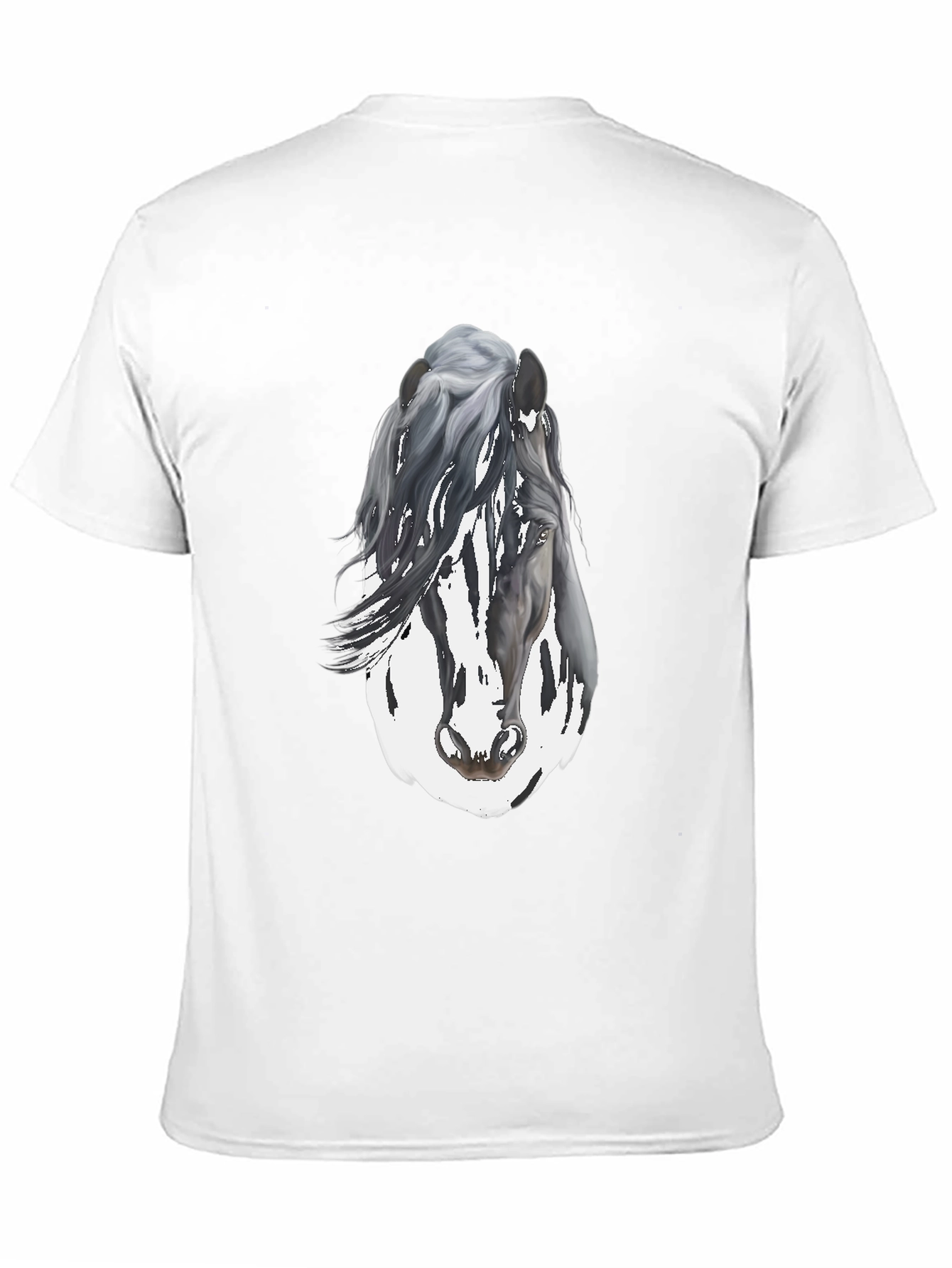 Horse Graphic Mens Black T-Shirt