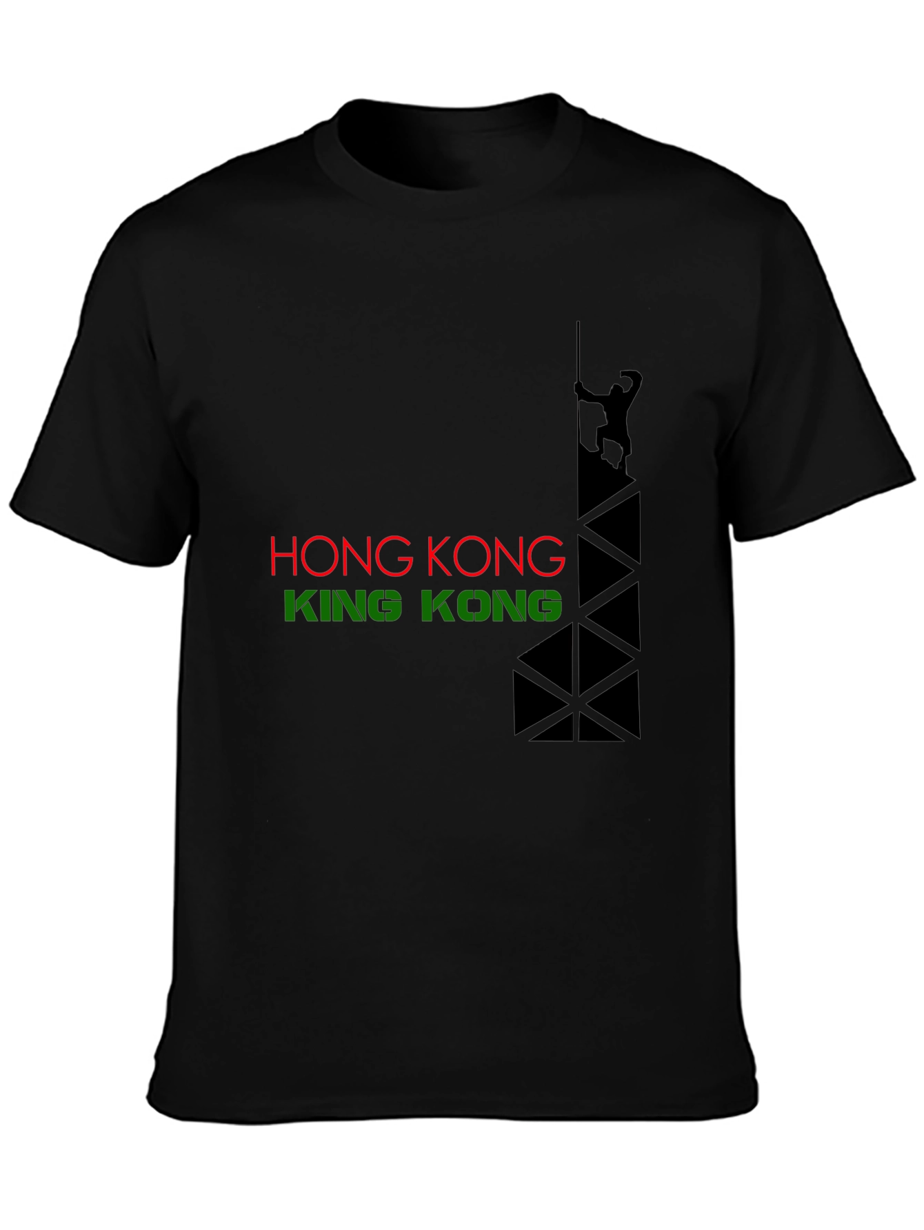 Hong Kong vs King Kong Graphic Tee - Black