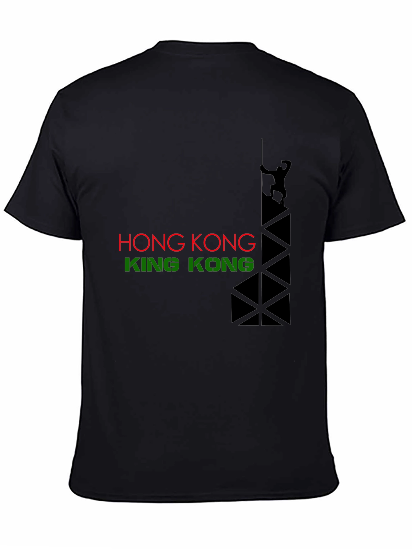 Hong Kong vs King Kong Graphic Tee - Black