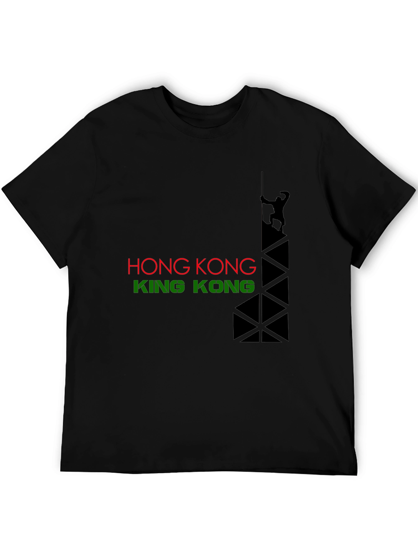 Hong Kong vs King Kong Graphic Tee - Black