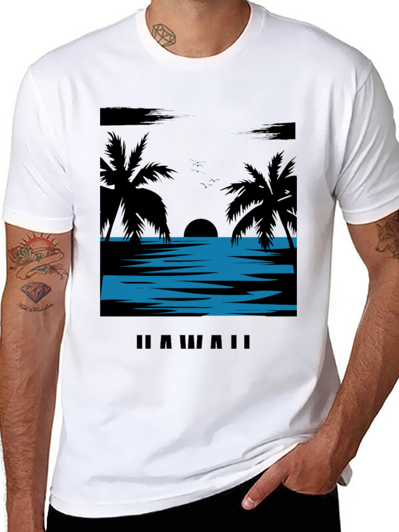 Hawaii Sunset T-Shirt - Island Vibes Graphic Tee