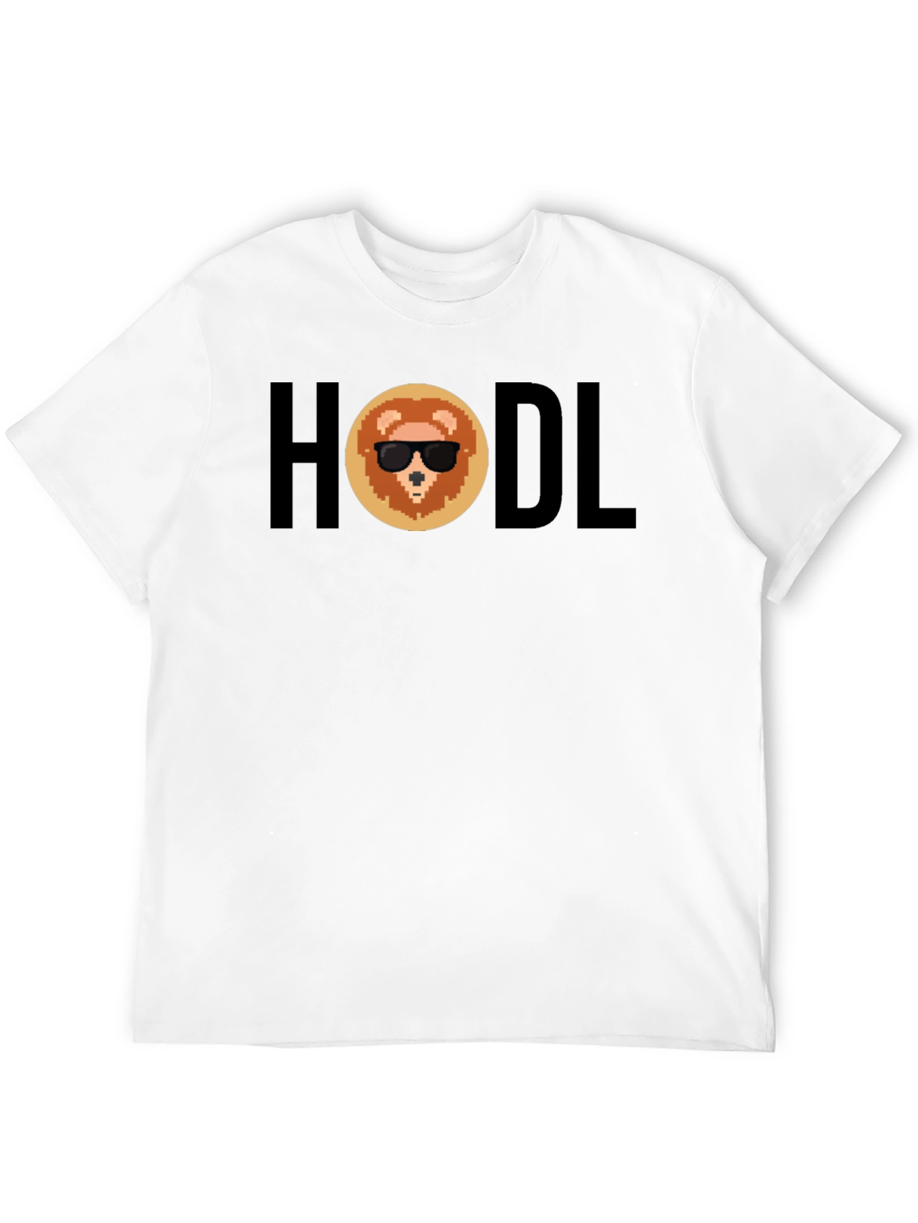 HODL Crypto Lion Black T-Shirt