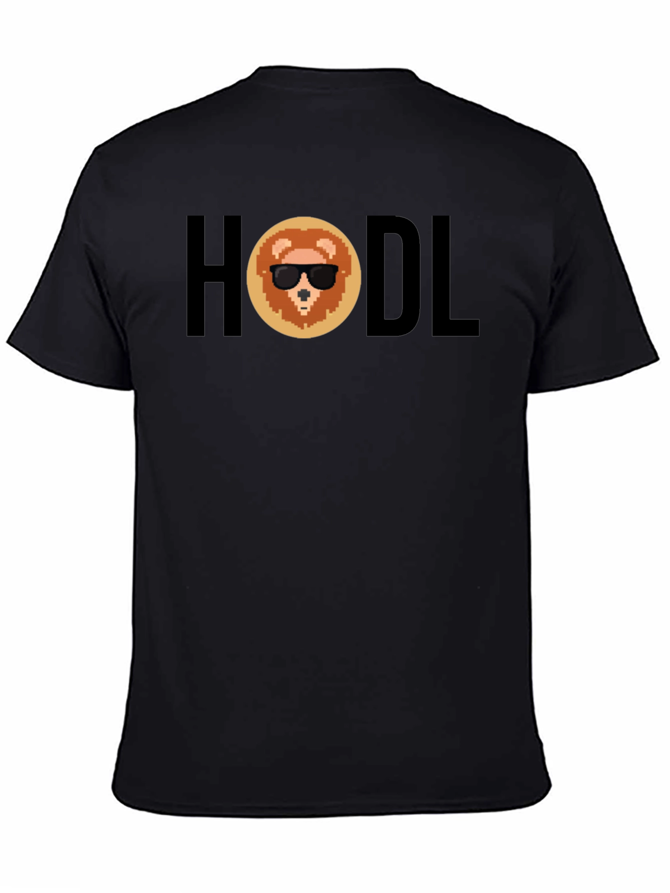 HODL Crypto Lion Black T-Shirt