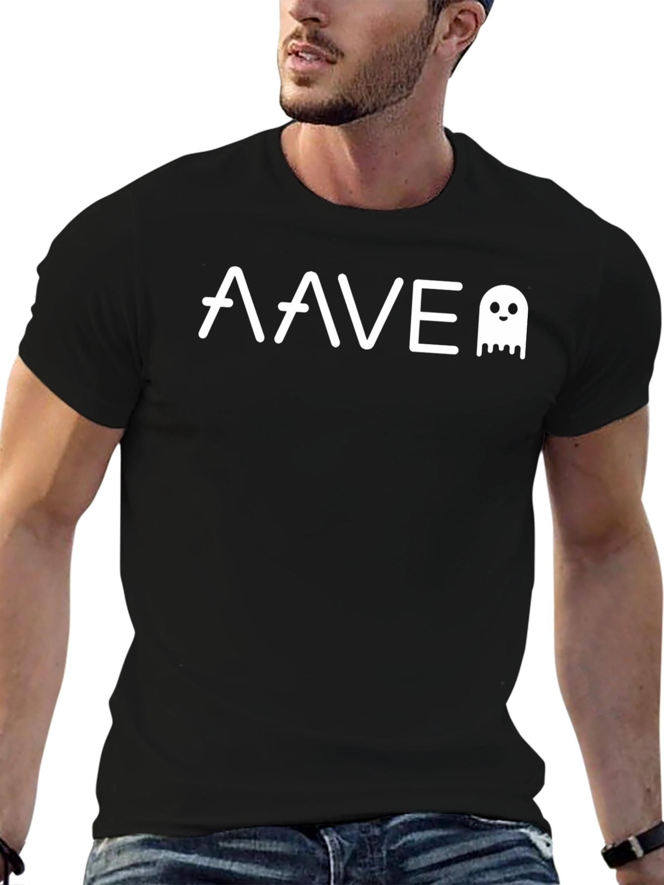 AAVE Crypto Black T-Shirt