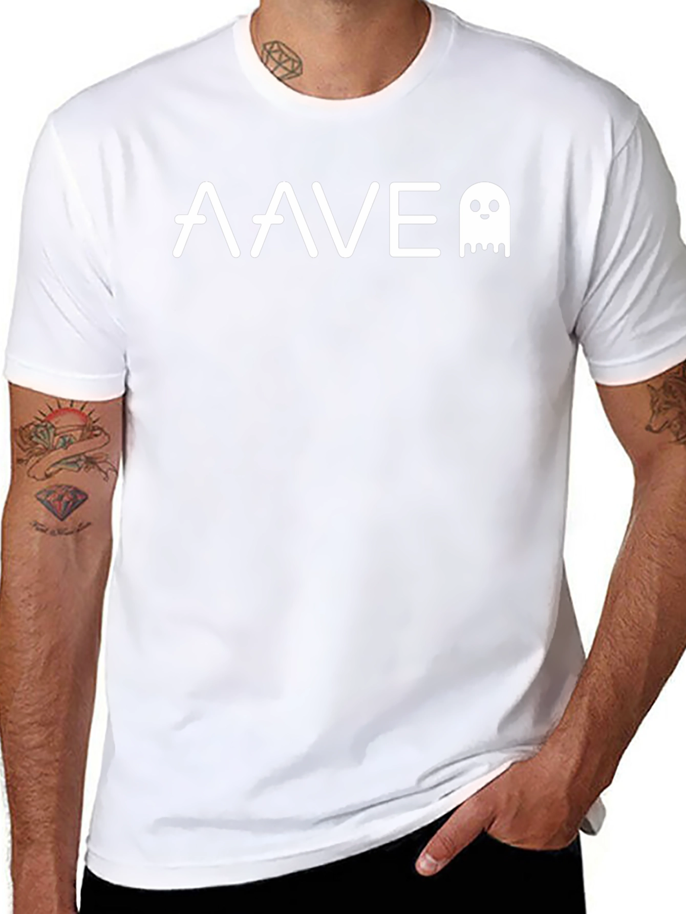 AAVE Crypto Black T-Shirt