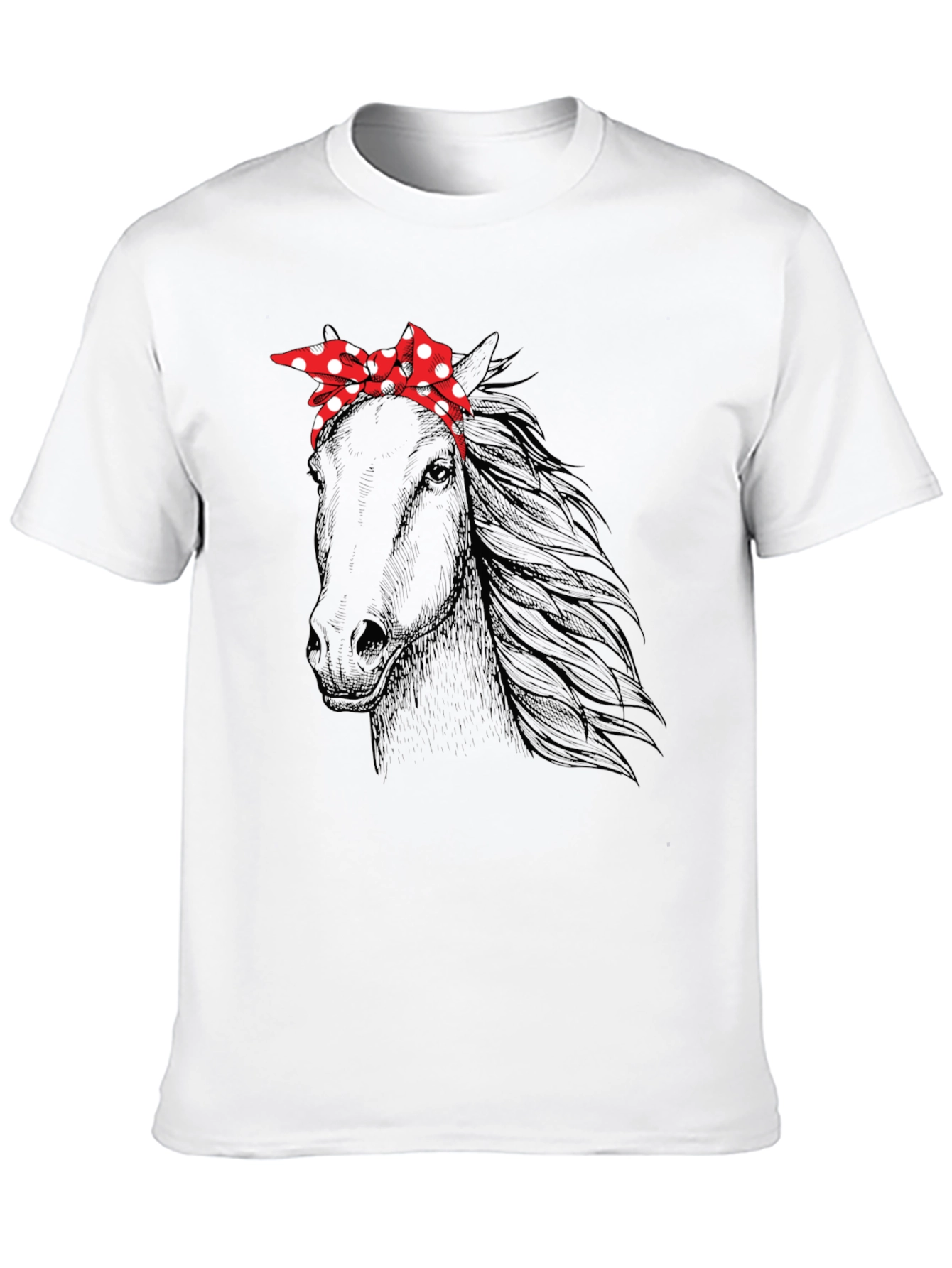 Horse with Bandana Graphic Tee