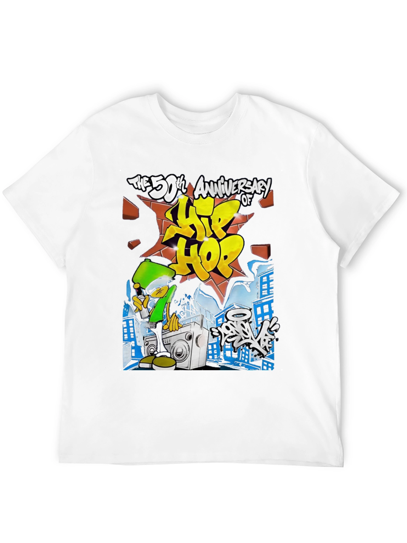 50th Anniversary Hip Hop Black T-Shirt