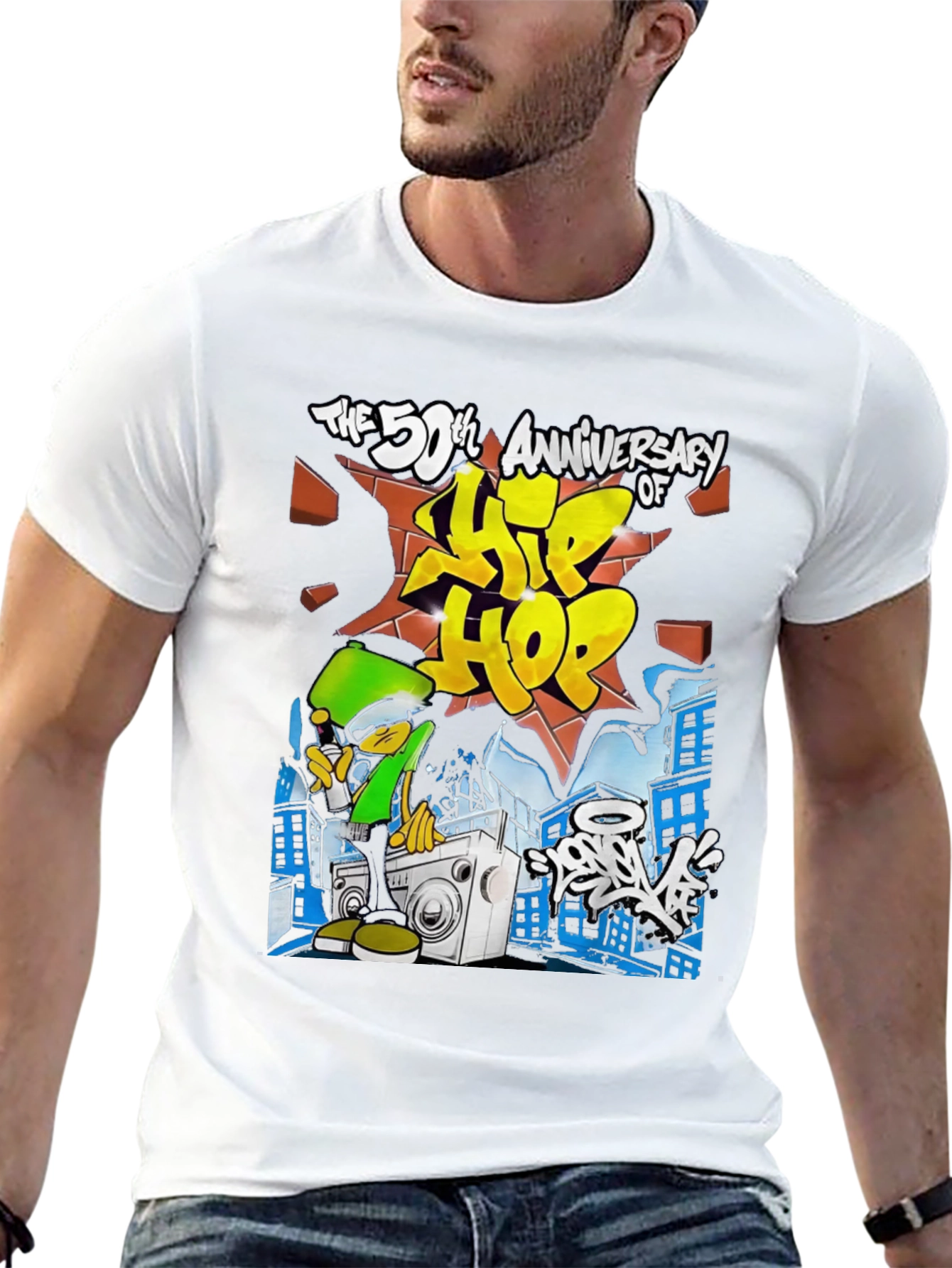 50th Anniversary Hip Hop Black T-Shirt