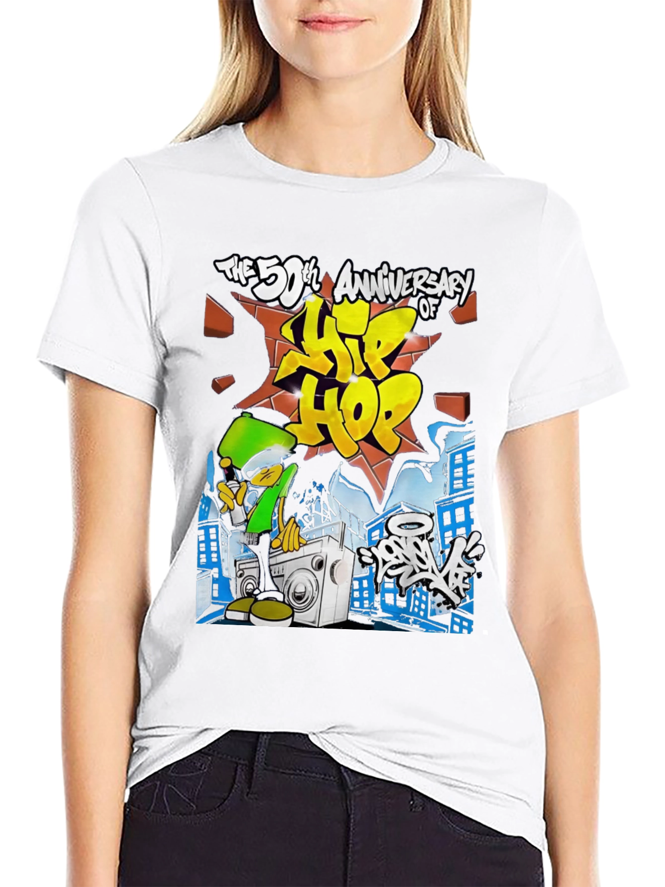 50th Anniversary Hip Hop Black T-Shirt