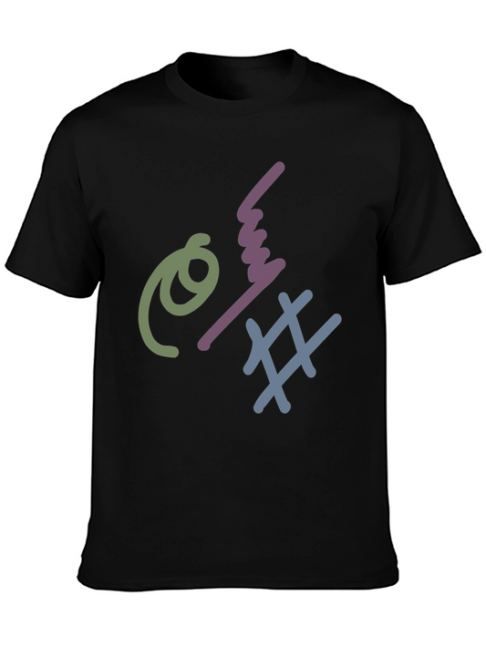 Abstract Graphic Tee - Trendy Design