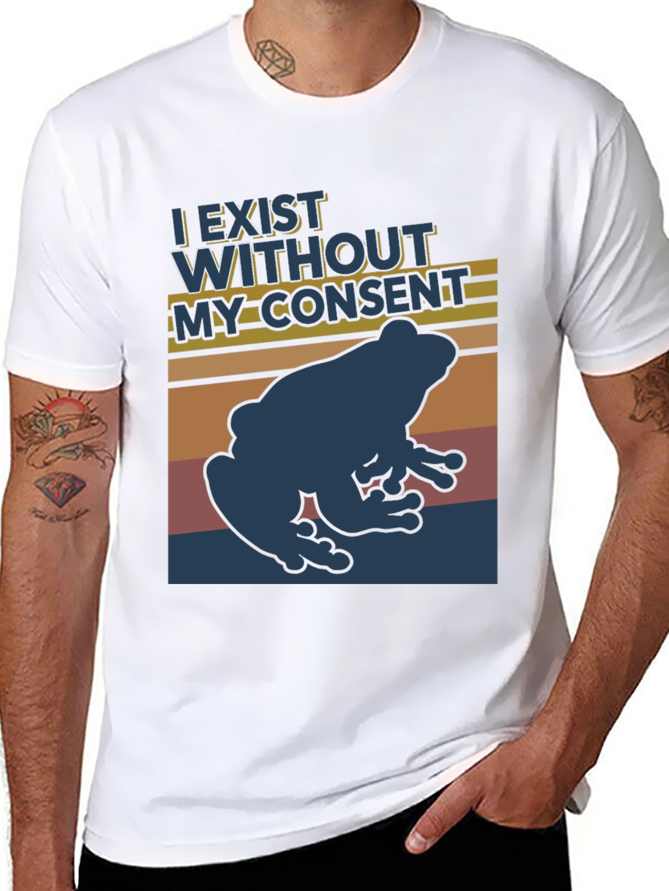 I Exist Without My Consent Frog T-Shirt