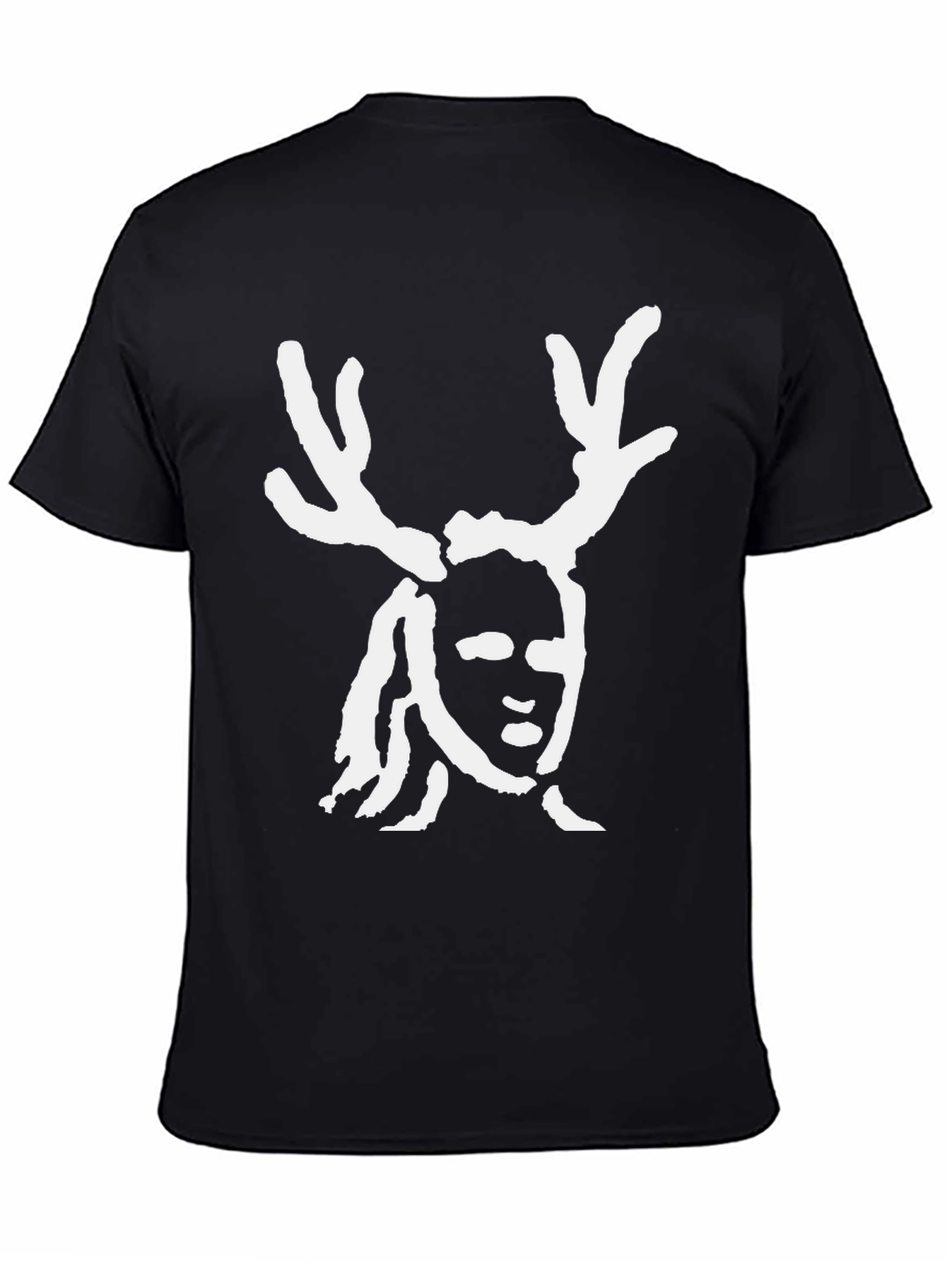 Antlered Figure Black T-Shirt