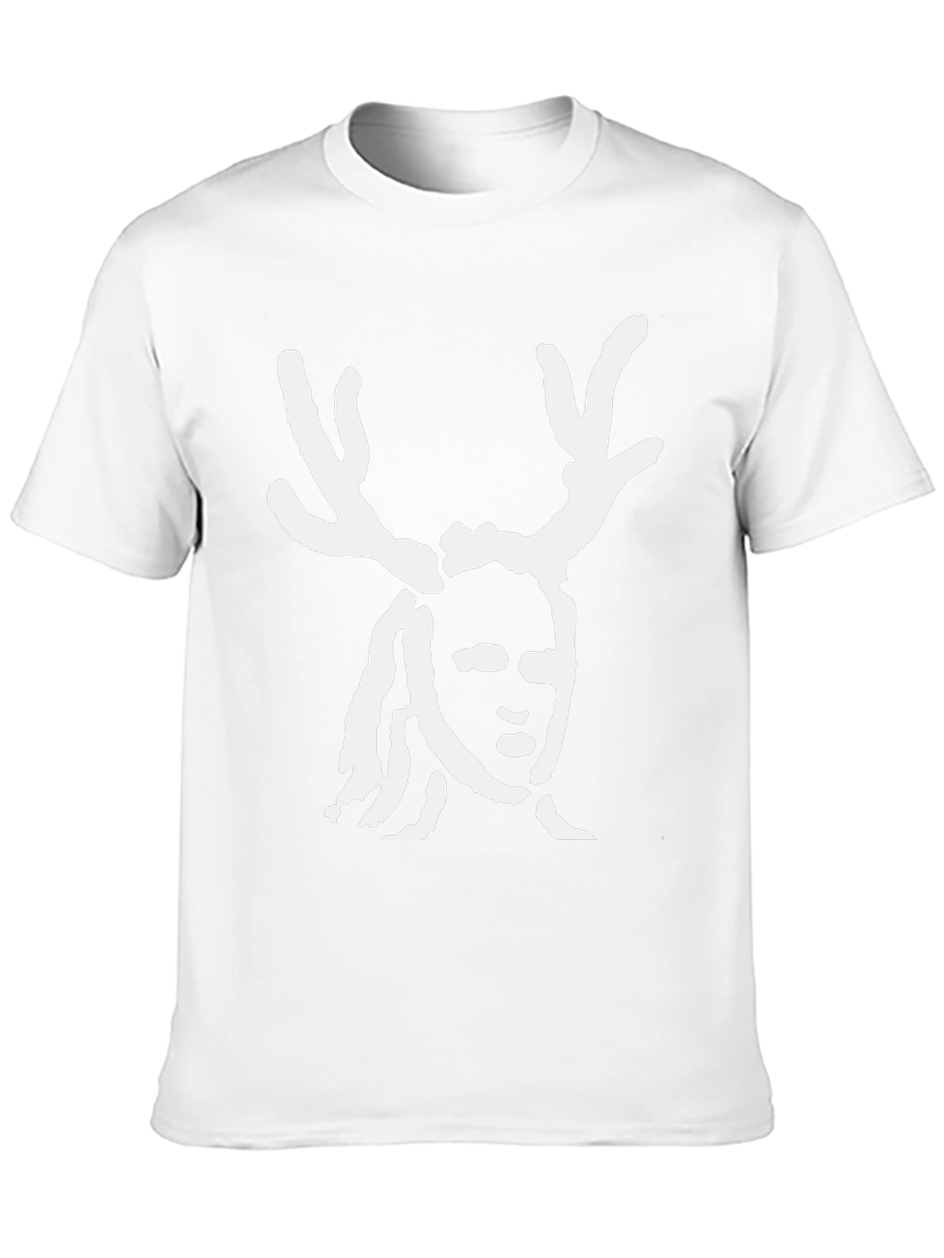 Antlered Figure Black T-Shirt
