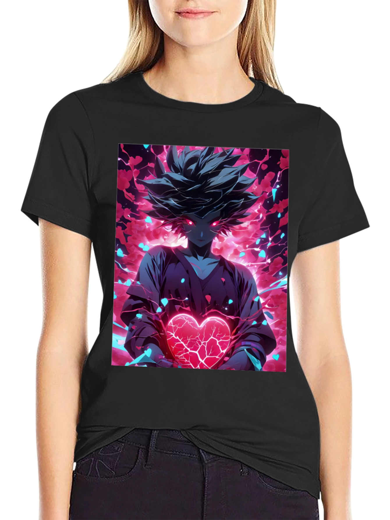 Anime Heart T-Shirt - Graphic Tee