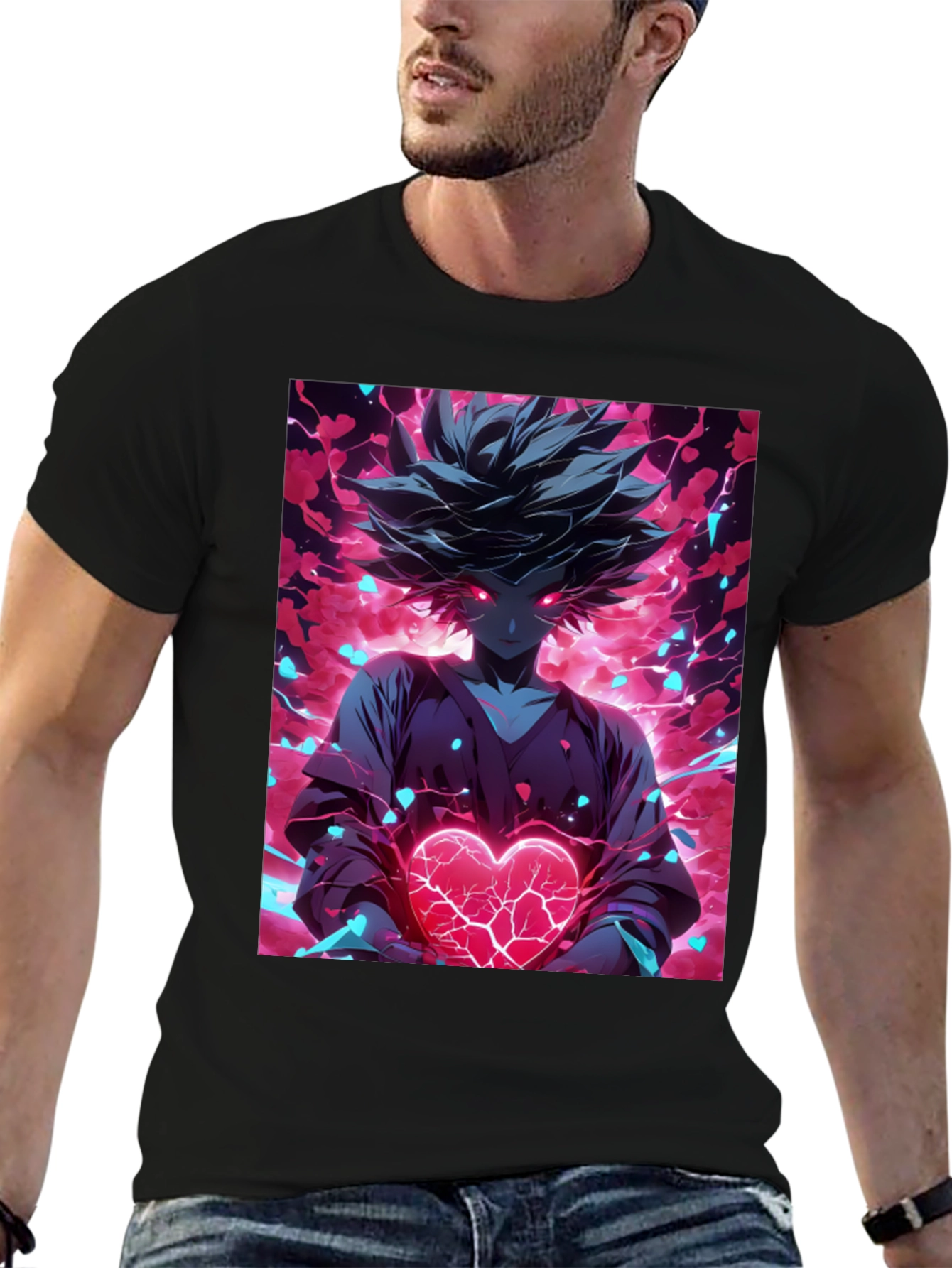 Anime Heart T-Shirt - Graphic Tee