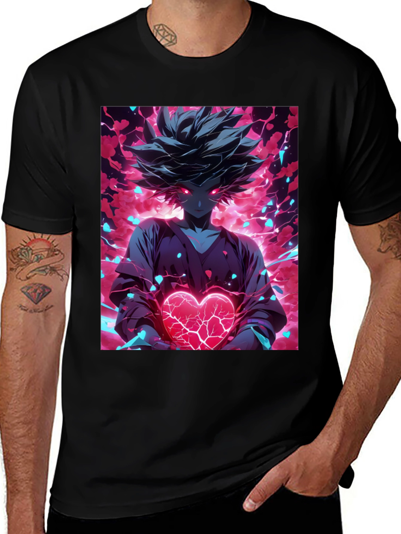 Anime Heart T-Shirt - Graphic Tee