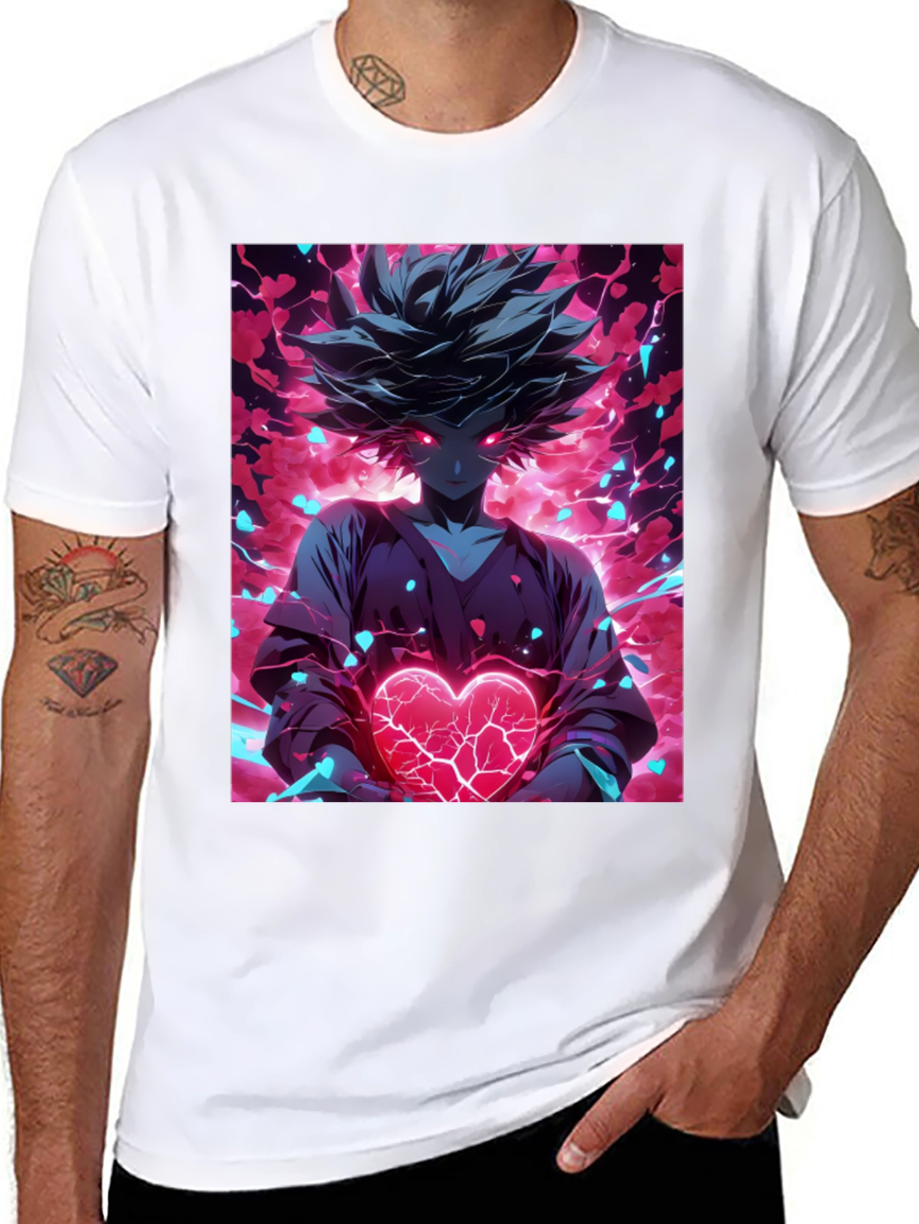 Anime Heart T-Shirt - Graphic Tee