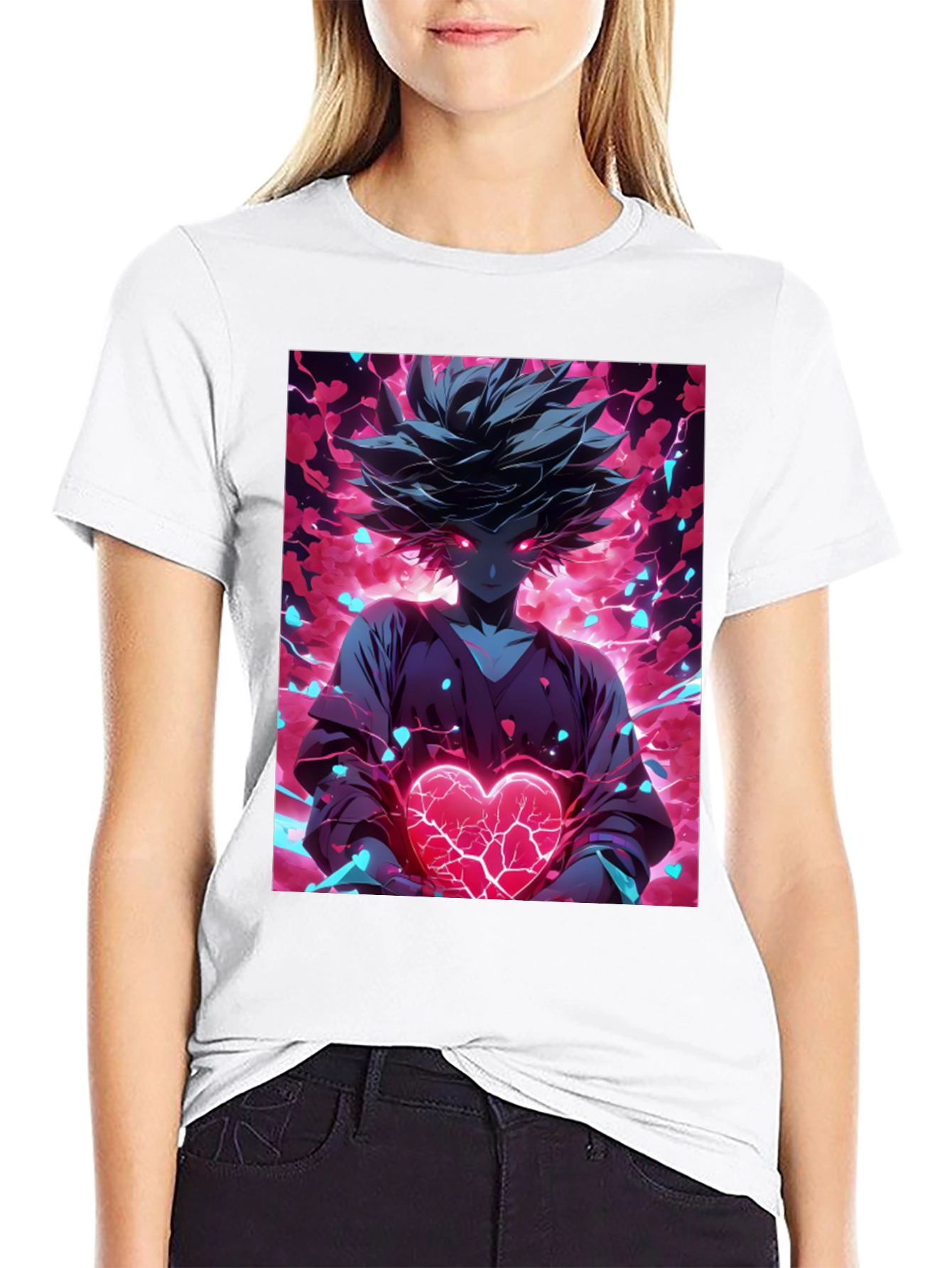 Anime Heart T-Shirt - Graphic Tee
