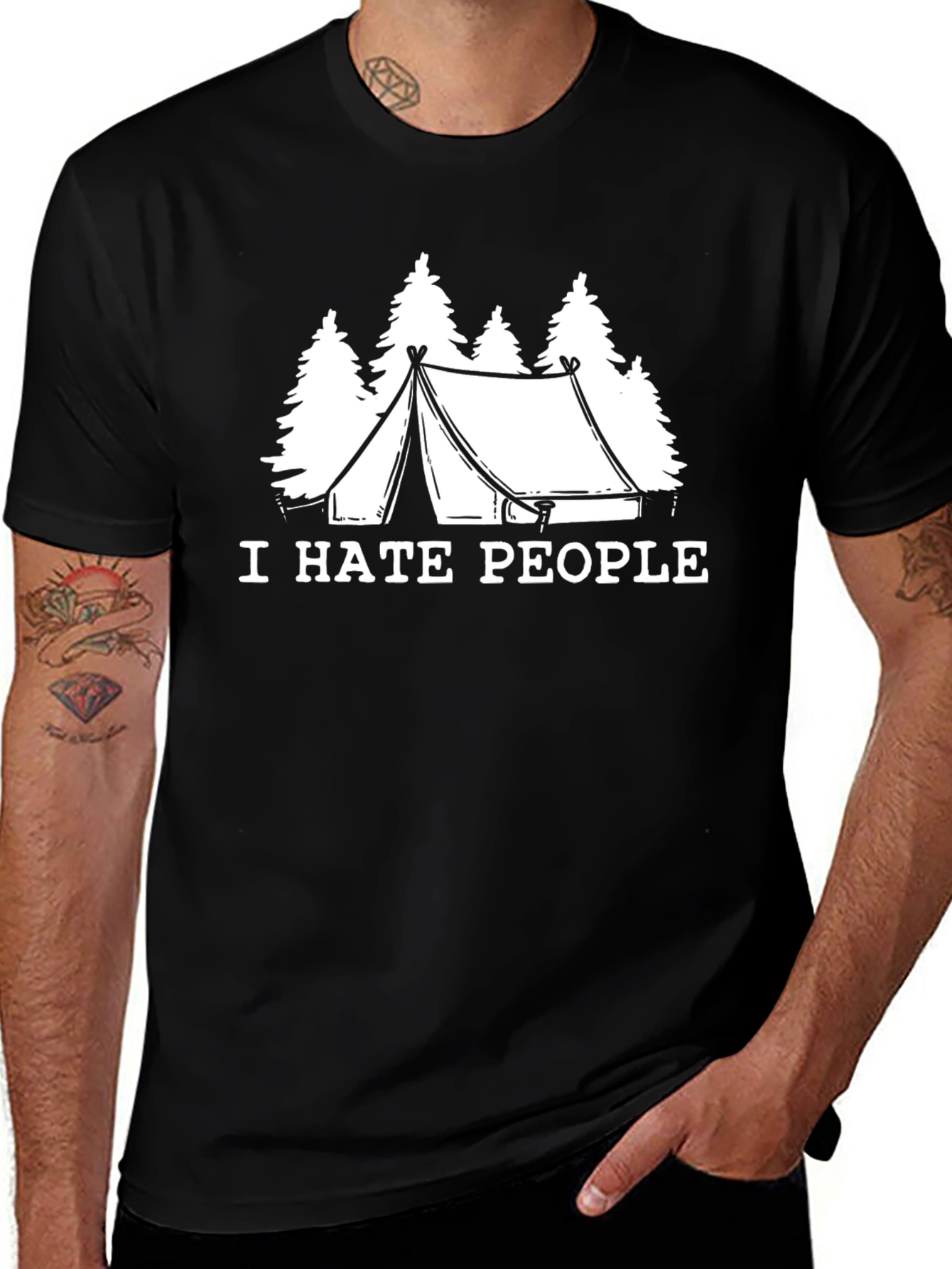 I Hate People Camping T-Shirt