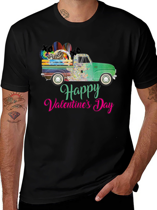 Happy Valentines Day Truck T-Shirt