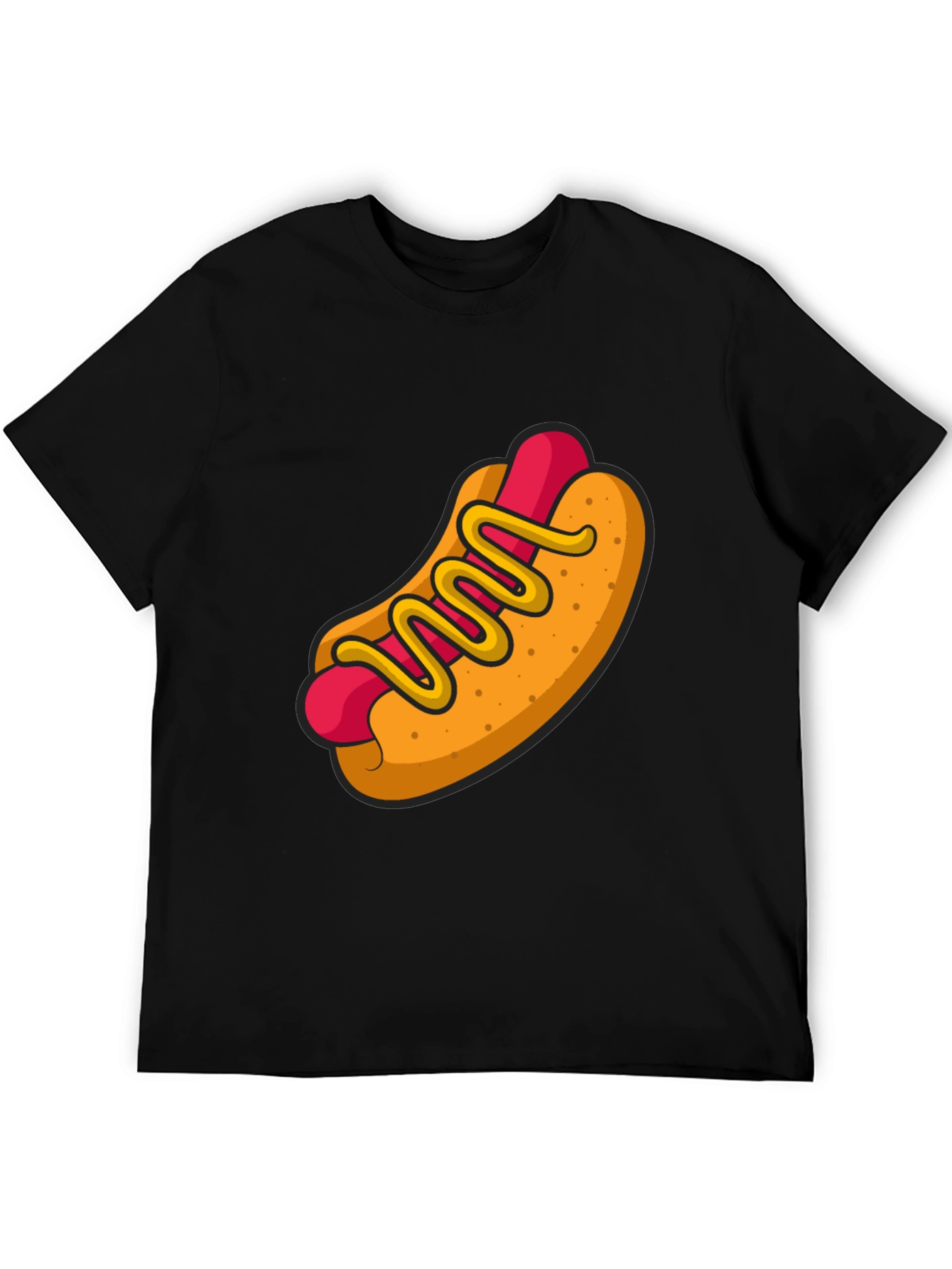 Hot Dog Graphic Tee - Funny Cartoon Food Shirt
