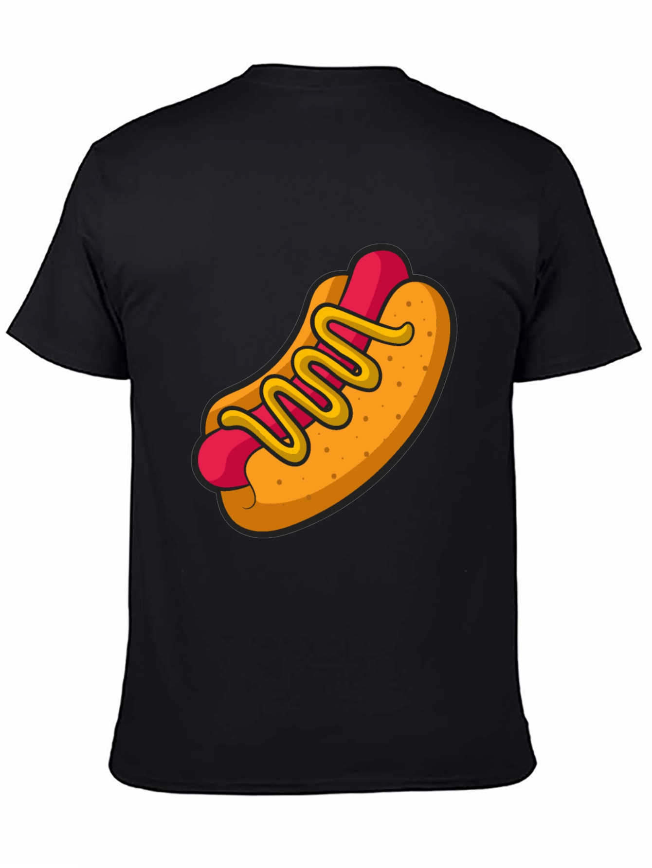 Hot Dog Graphic Tee - Funny Cartoon Food Shirt